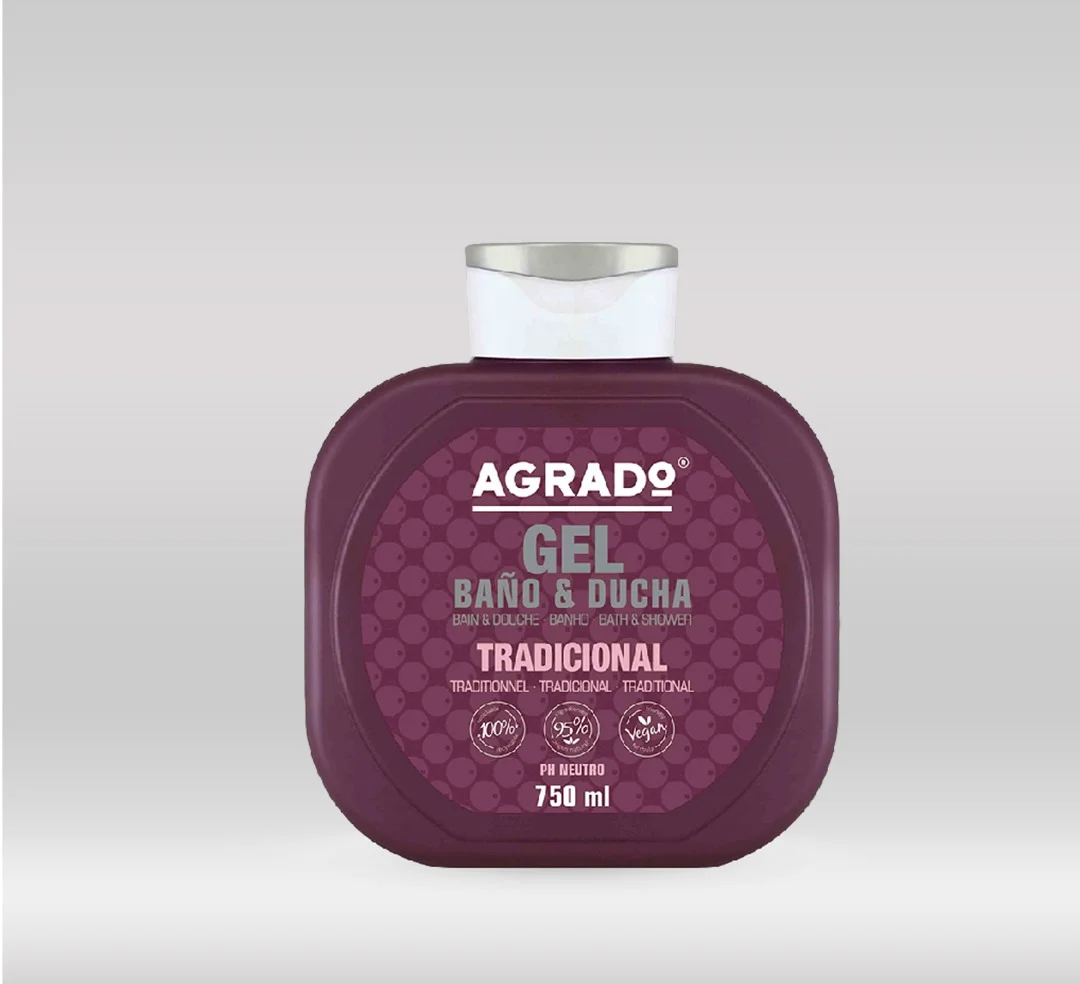AGRADO SHOWER GEL 750ML - TRADITIONAL 1X8