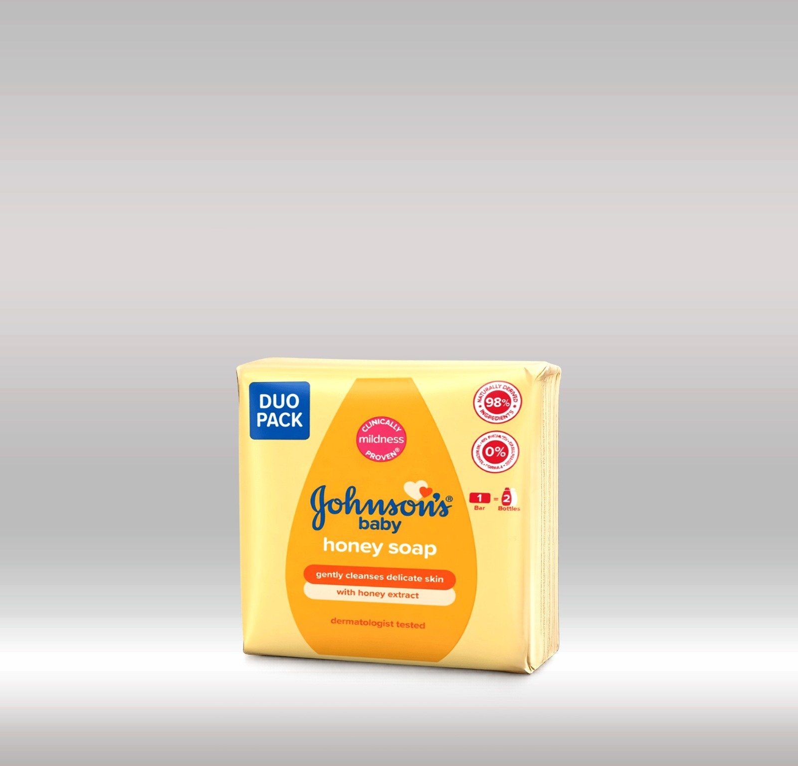 JOHNSON'S BABY SOAP HONEY TWIN PK 90G  1X12