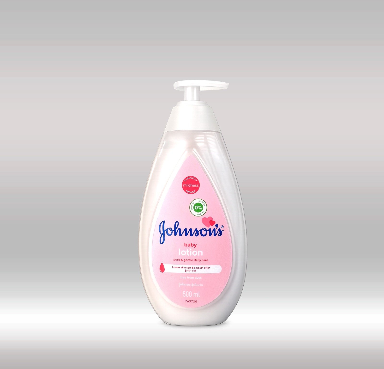 JOHNSON'S BABY LOTION PUMP 500ML 1X12