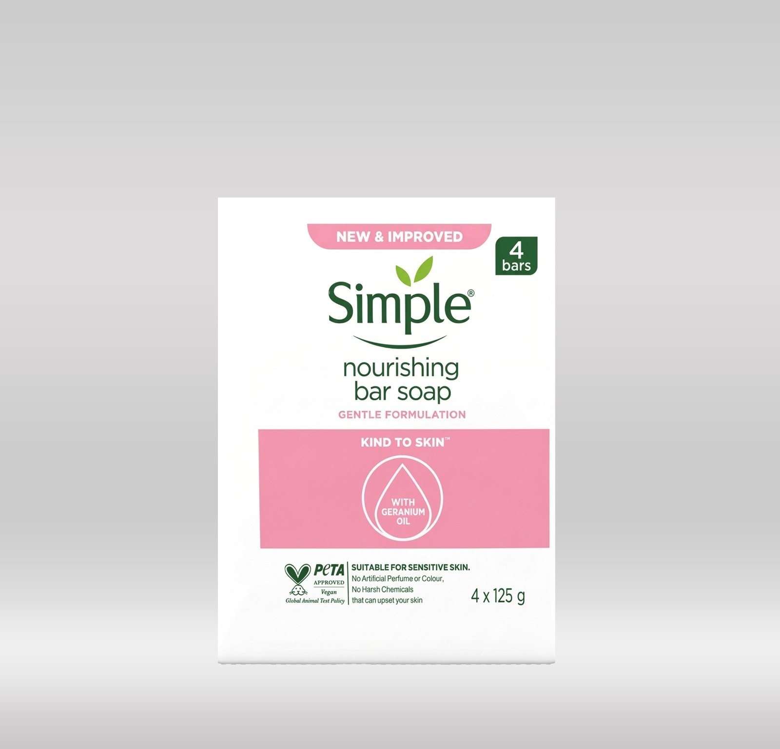 SIMPLE BAR NOURISH 4PK 12X(4X125G)