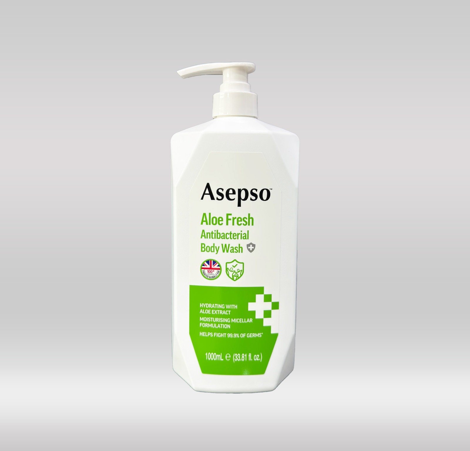 ASEPSO BODY WASH 1000ML - ALOE FRESH