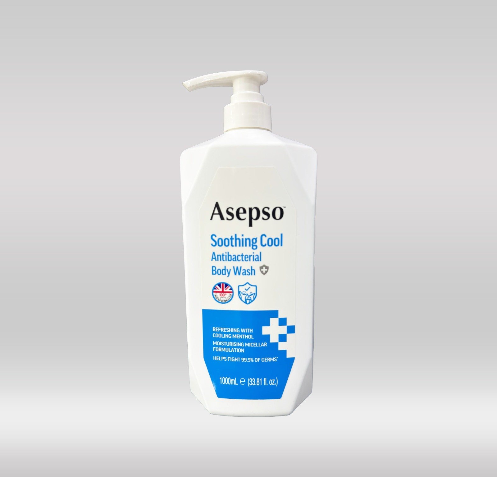ASEPSO BODY WASH 1000ML - SOOTHING COOL