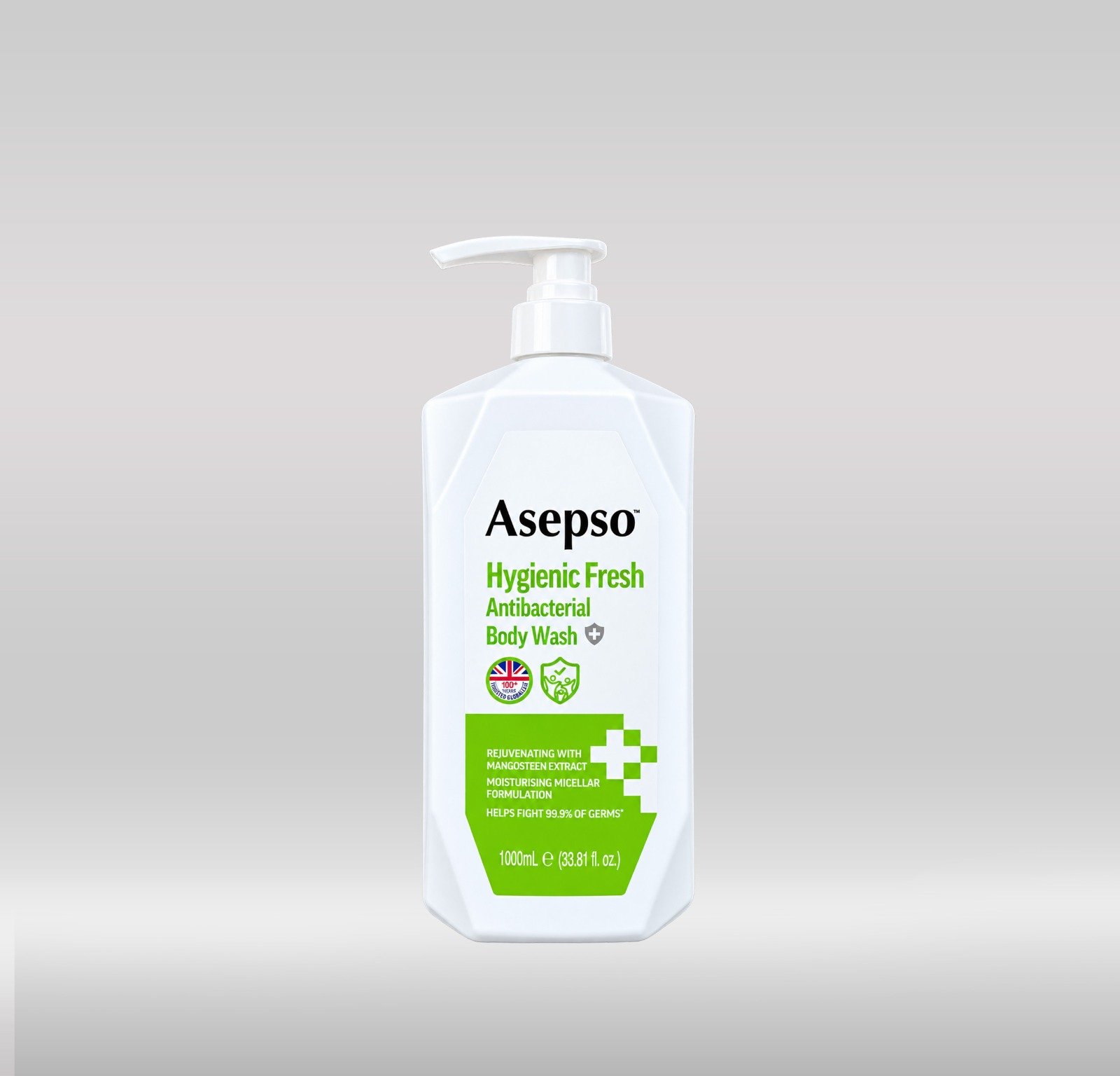 ASEPSO BODY WASH 1000ML -  HYGIENIC FRESH  1X12