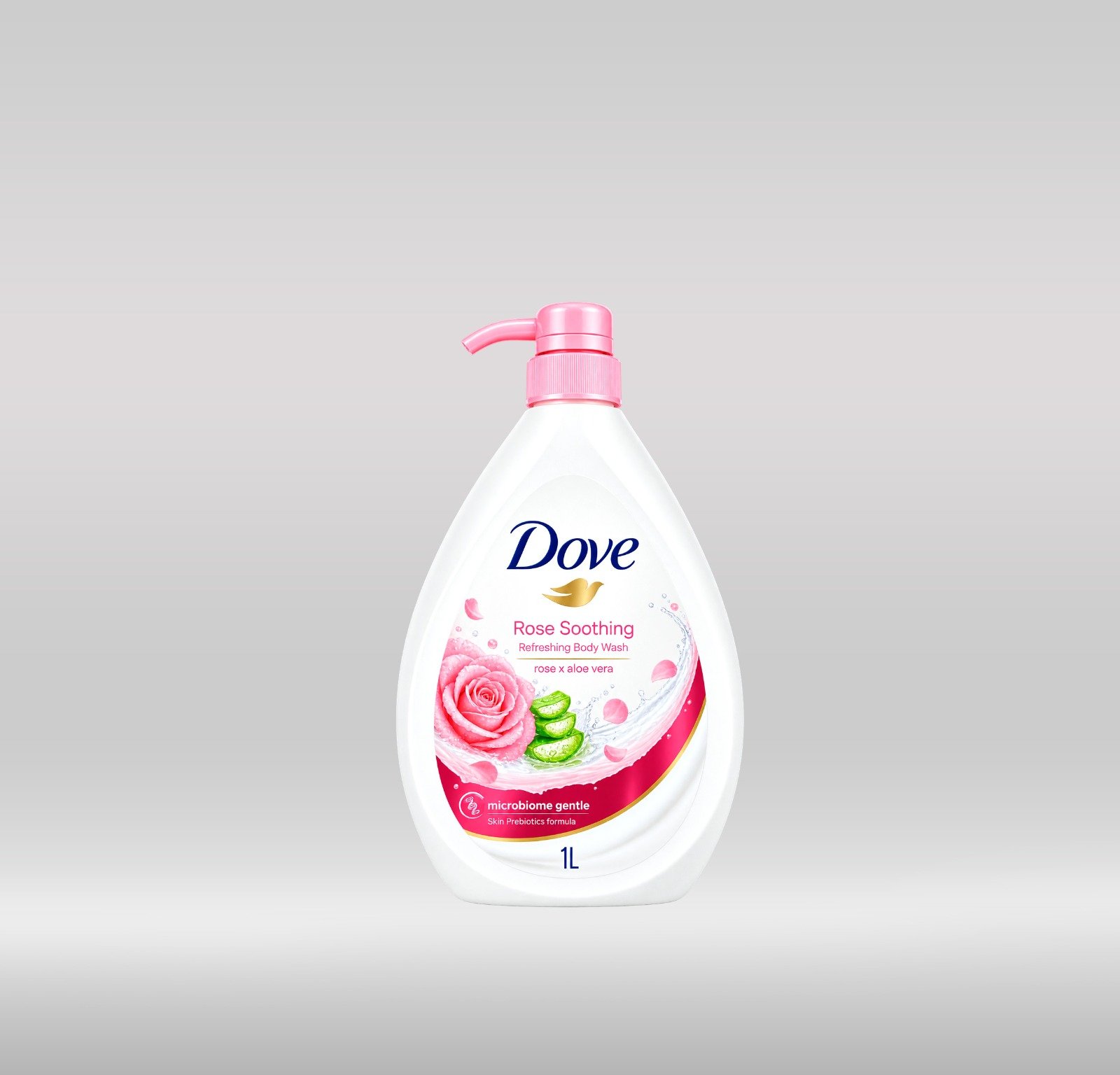 DOVE BATH GEL 1L - ROSE SOOTHING