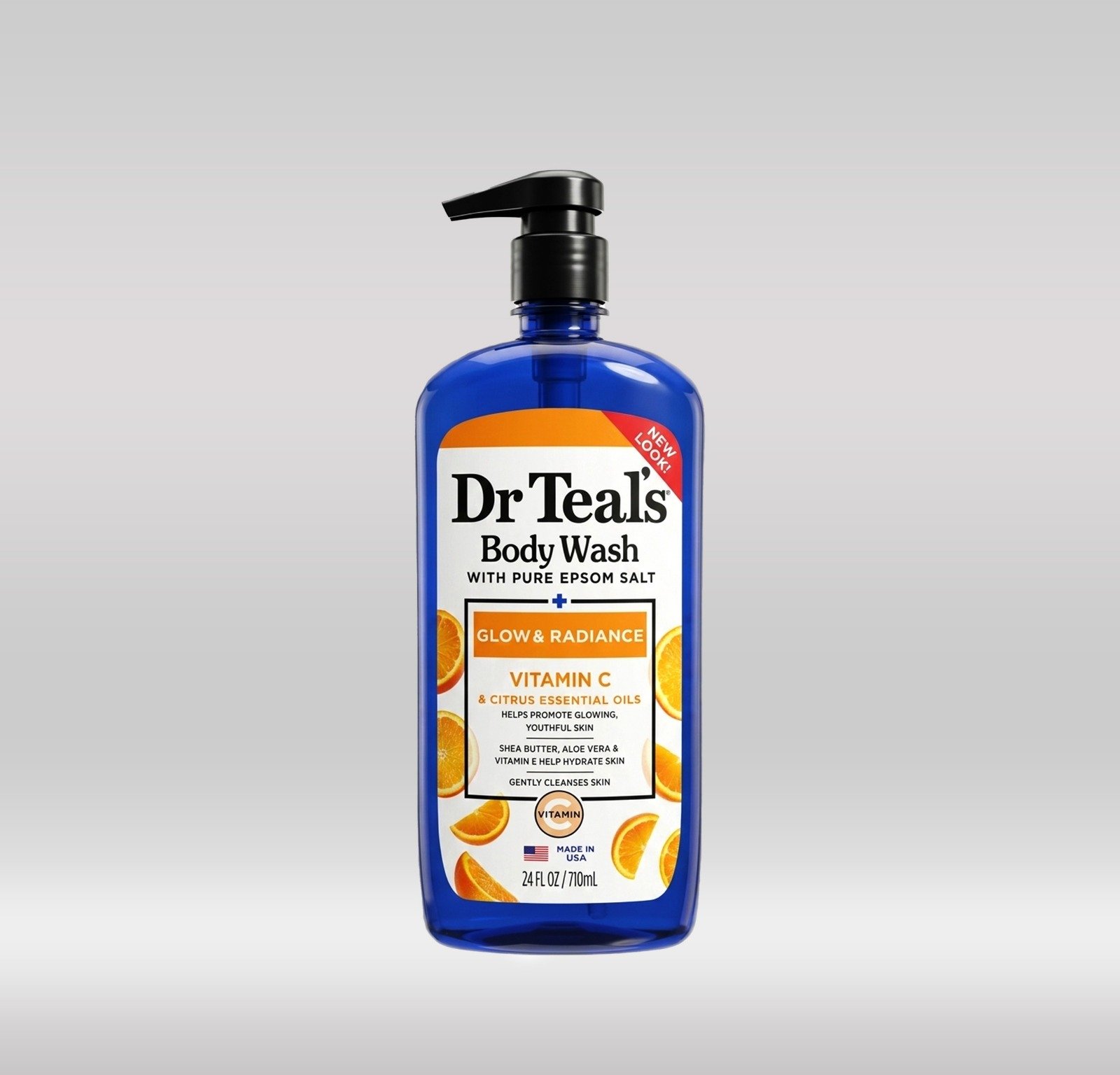 DR. TEAL'S BODY WASH  710ML - VITAMIN C 1X4