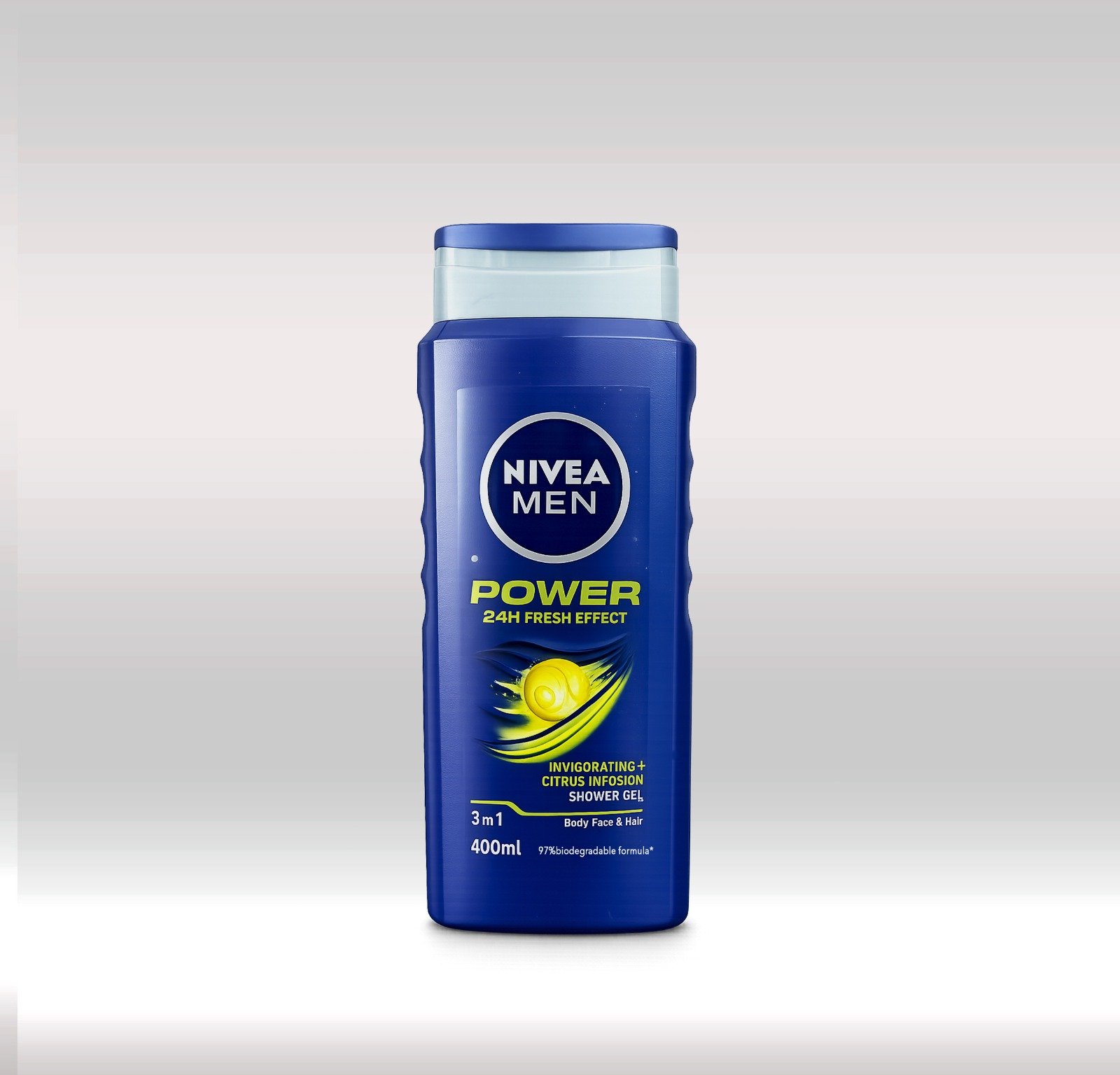 NIVEA SHOWER GEL MEN 400ML - POWER FRESH 1X12