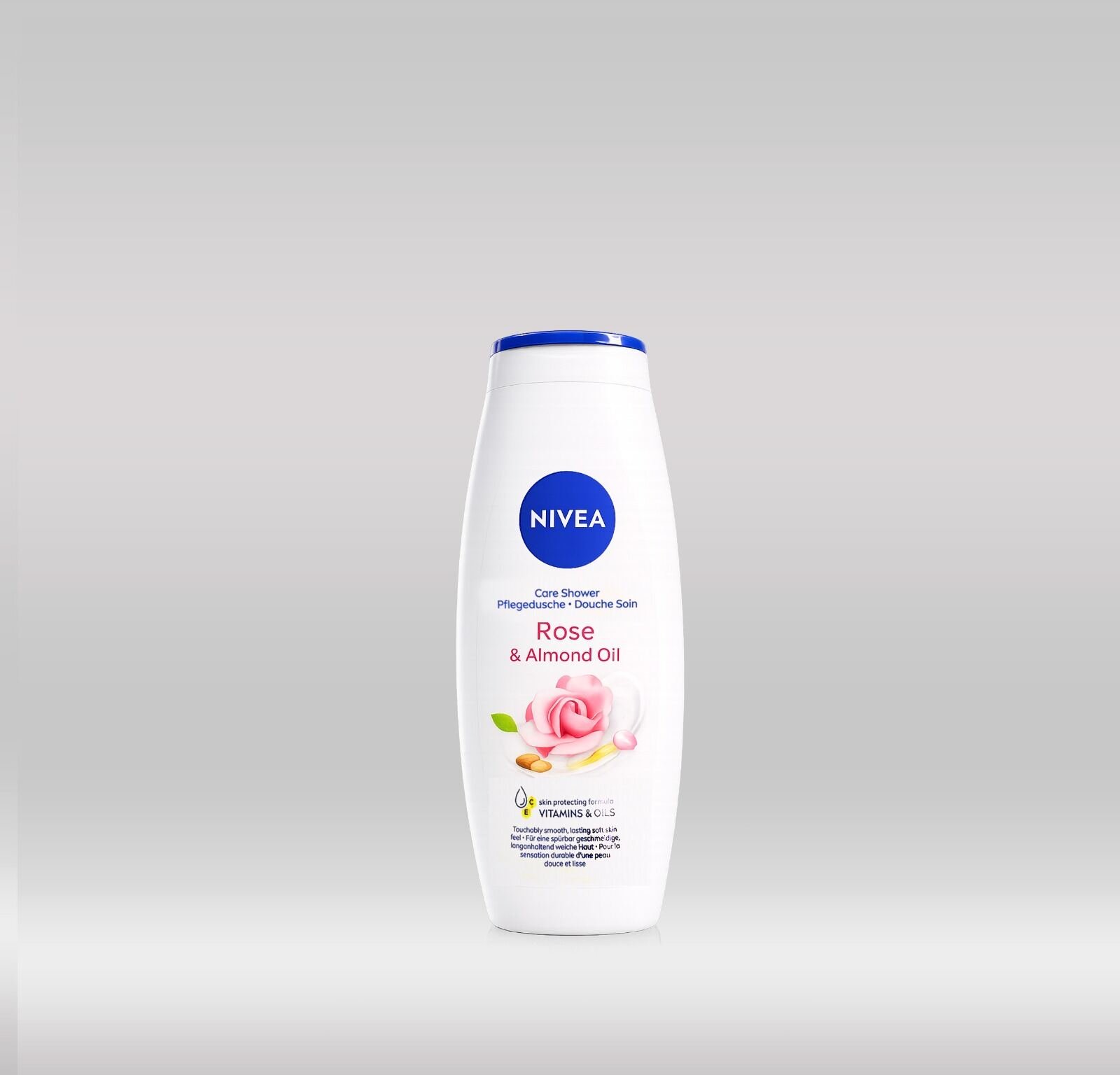 NIVEA SHOWER GEL 750ML - ROSE & ALMOND 1X12