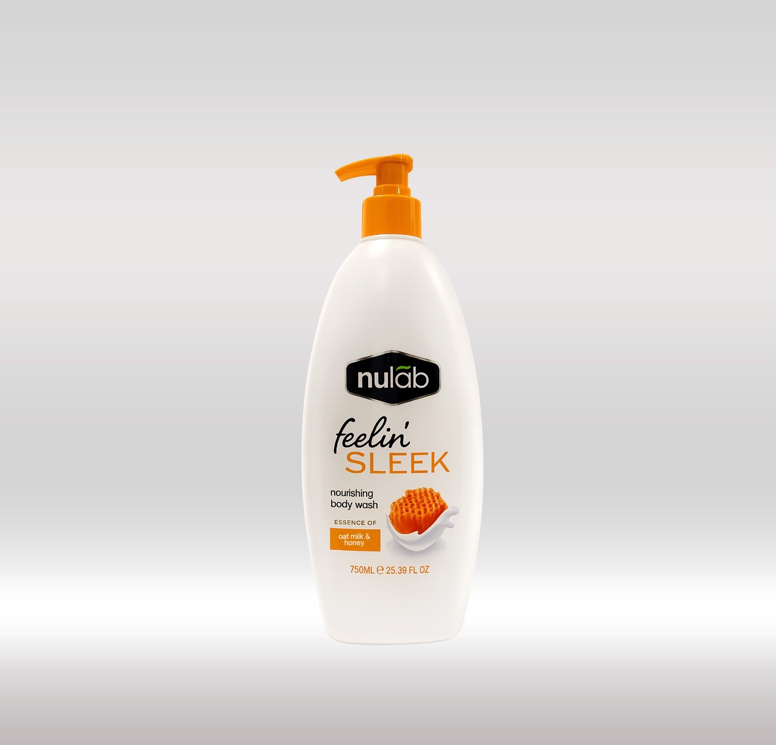 NULAB SHOWER GEL 750ML - MILK & HONEY