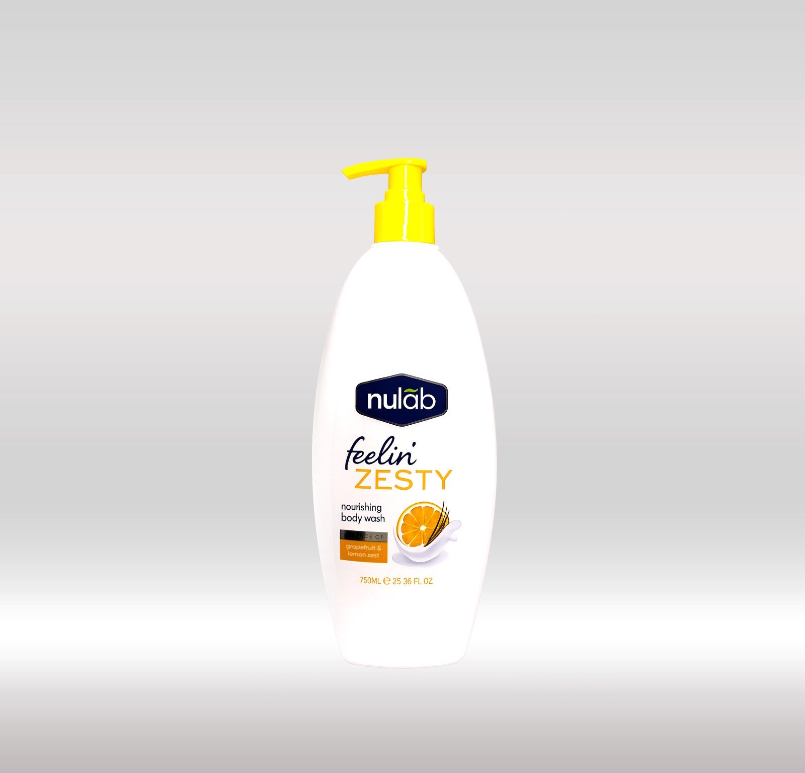 NULAB SHOWER GEL 750ML - GRAPEFRUIT & LEMON