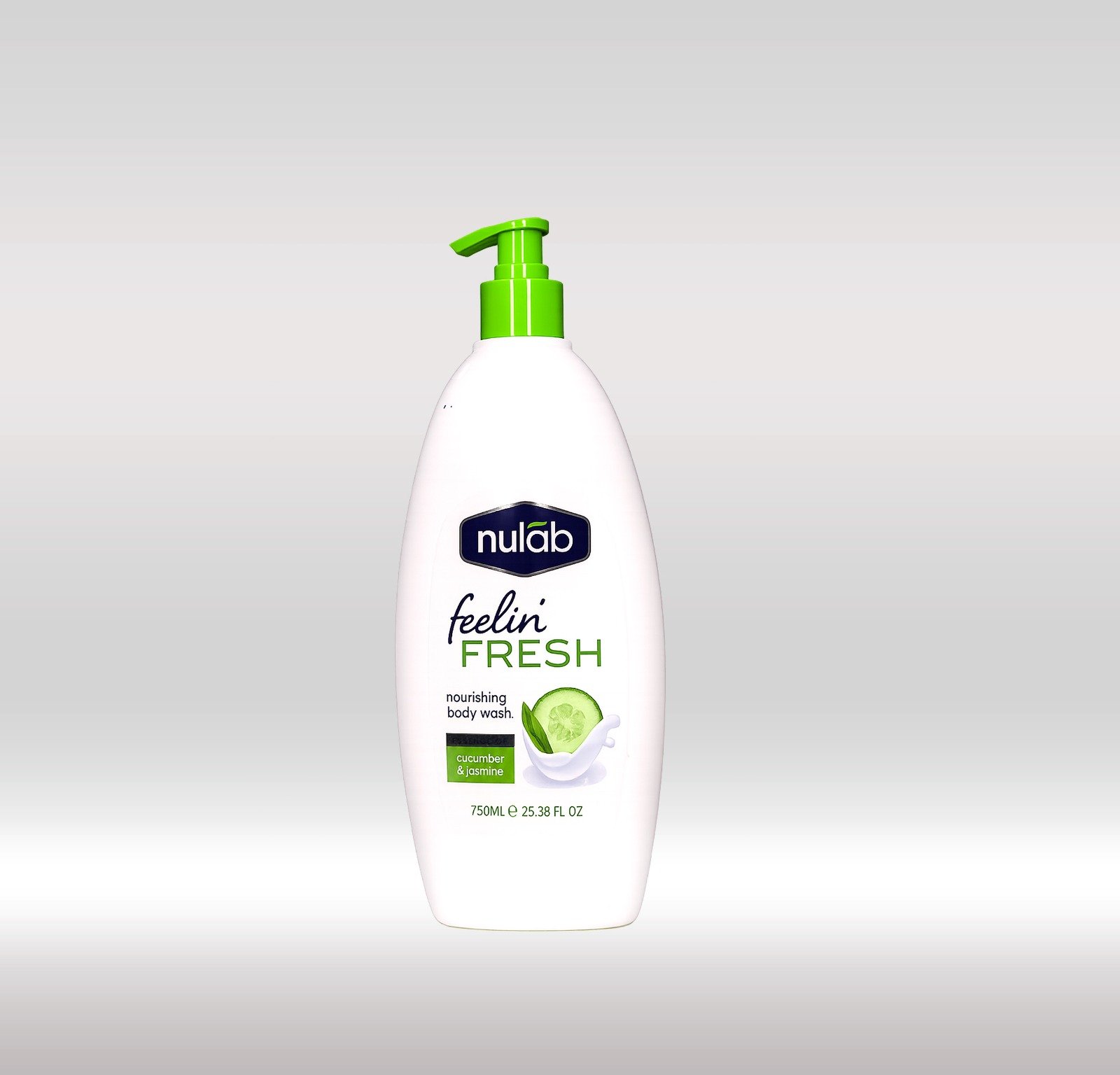 NULAB SHOWER GEL 750ML - CUCUMBER & JASMINE