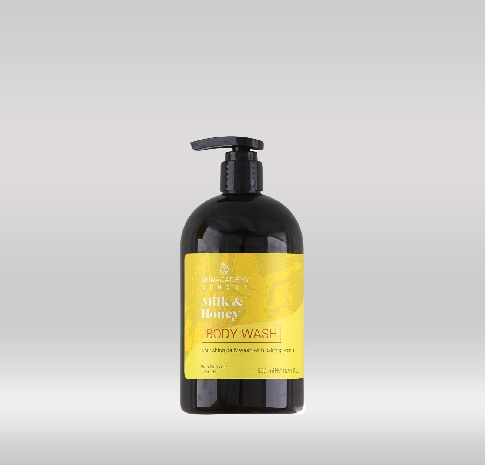 SKIN ACADEMY BODY WASH 500ML - MILK & HONEY