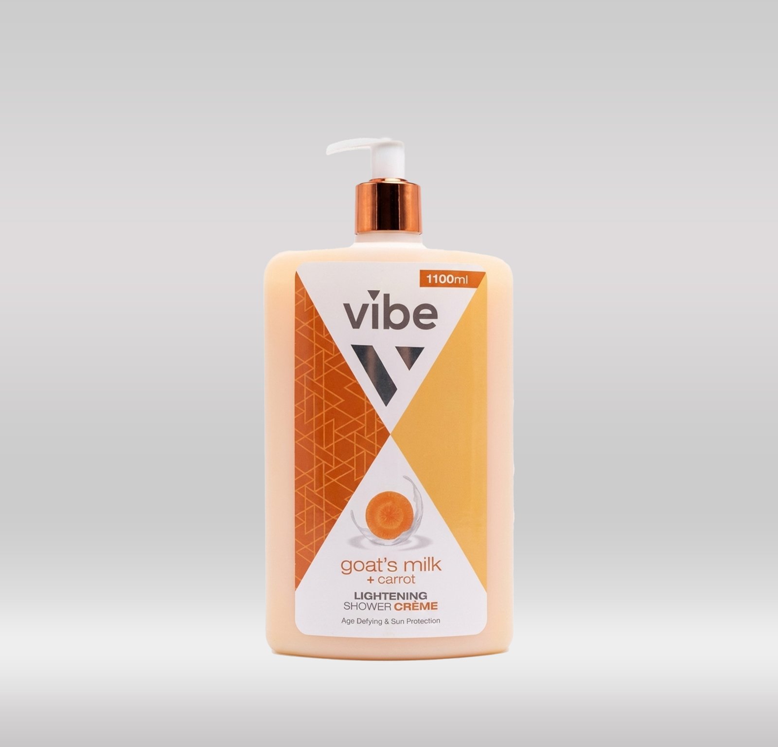 VIBE SHOWER GEL GOAT MILK 1.1LTR - CARROT 1X12