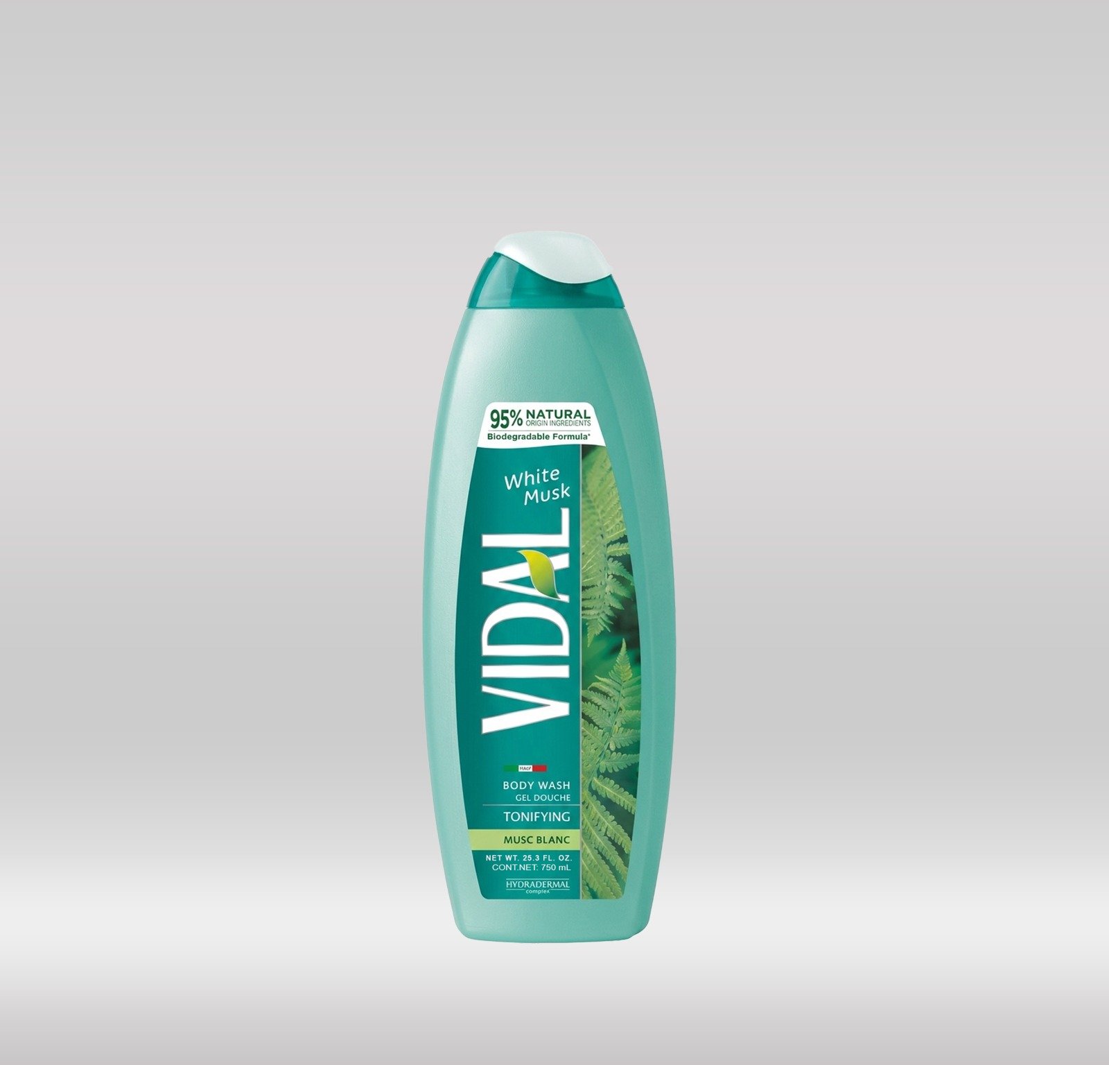 VIDAL SHOWER GEL 750ML - WHITE MUSK 1X12