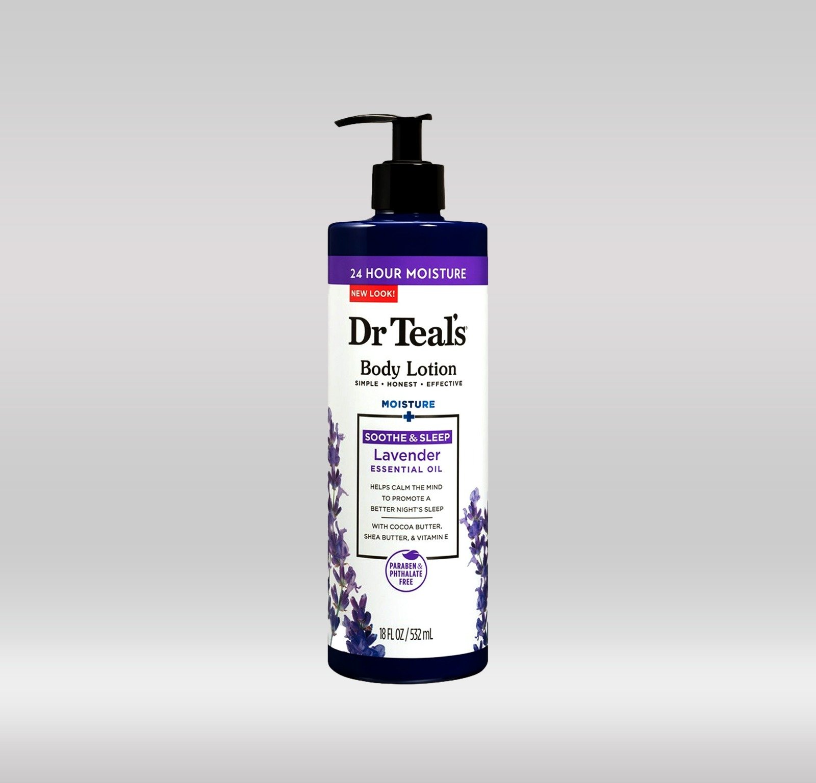 DR. TEAL'S BODY LOTION 532ML - LAVENDER 1X12