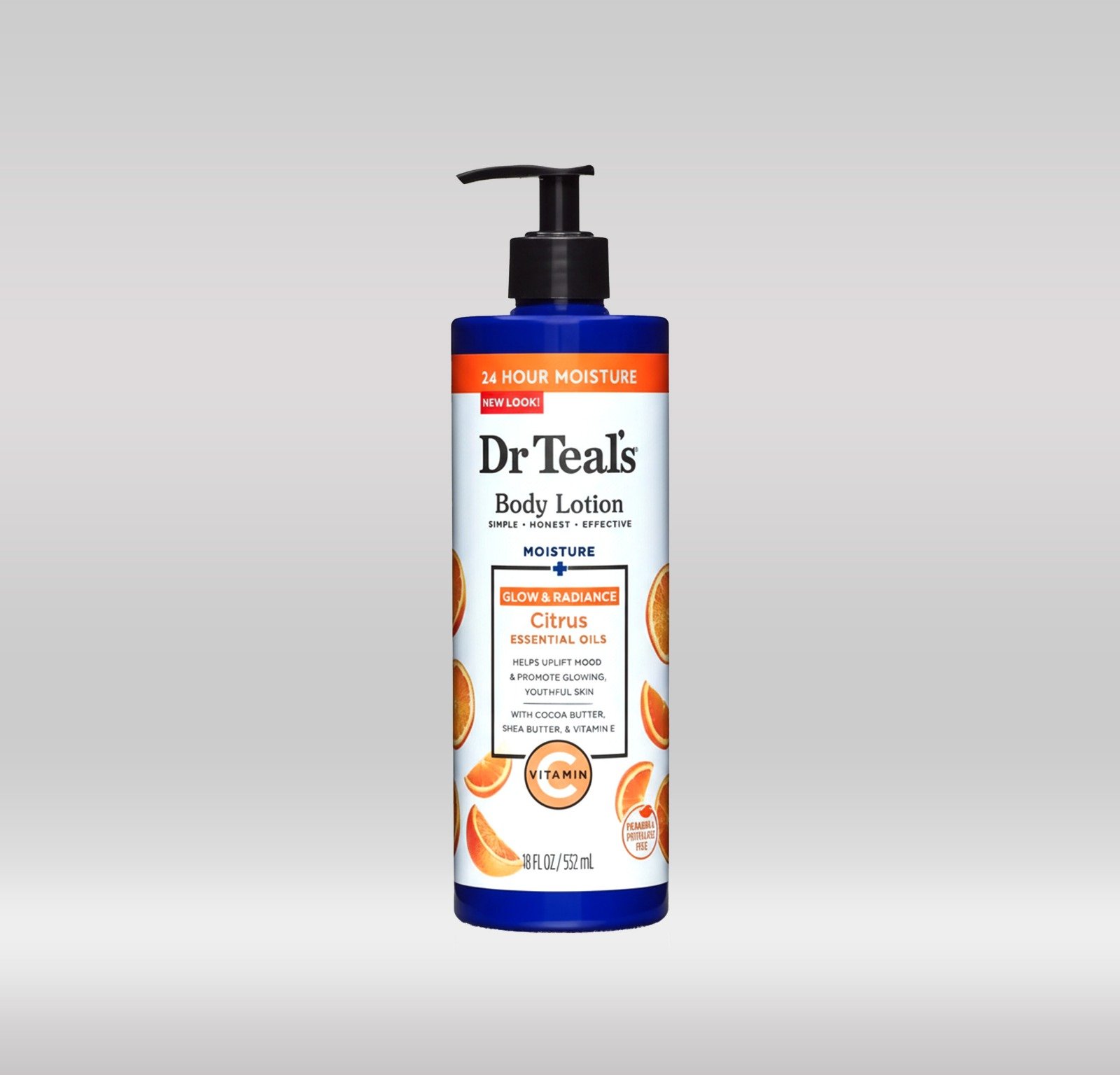 DR. TEAL'S VITAMIN C GLOW BODY LOTION 532ML 1X12