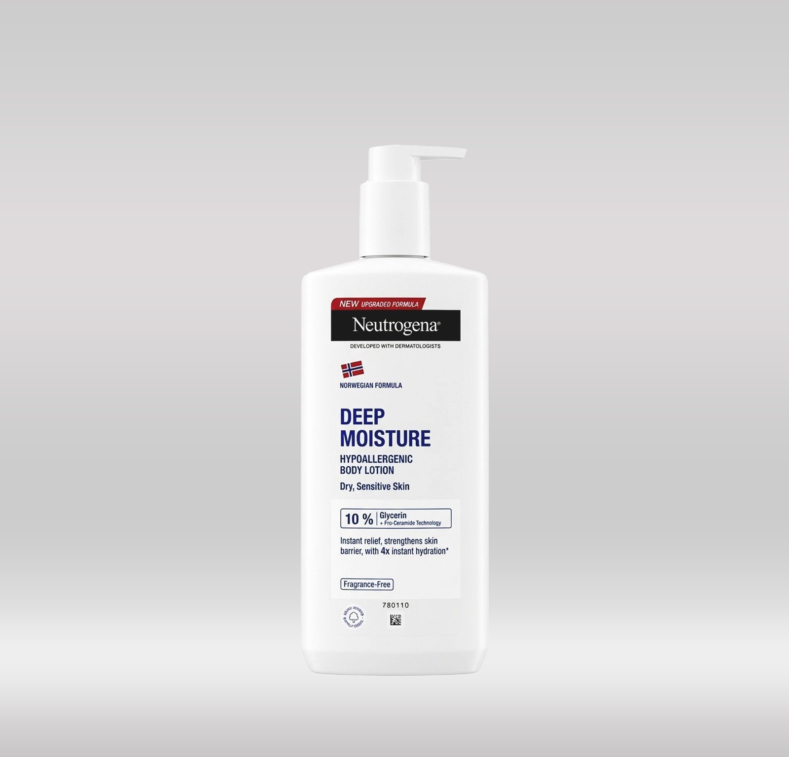 NEUTROGENA BODY LOTION 400ML- DEEP MOISTURE DRY SKIN SENSITIVE1X6