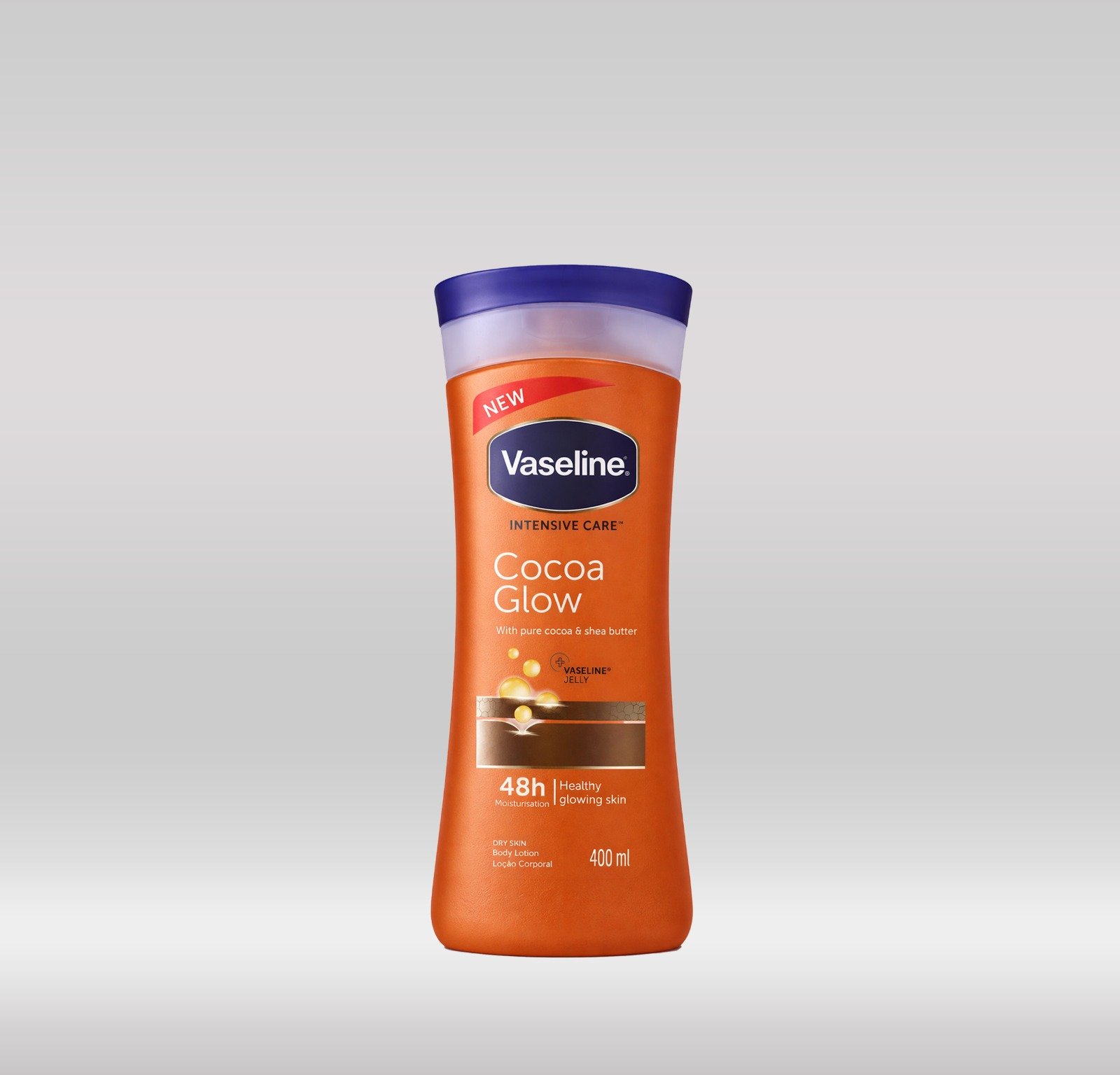 VASELINE LOTION COCOA 400ML 1X48