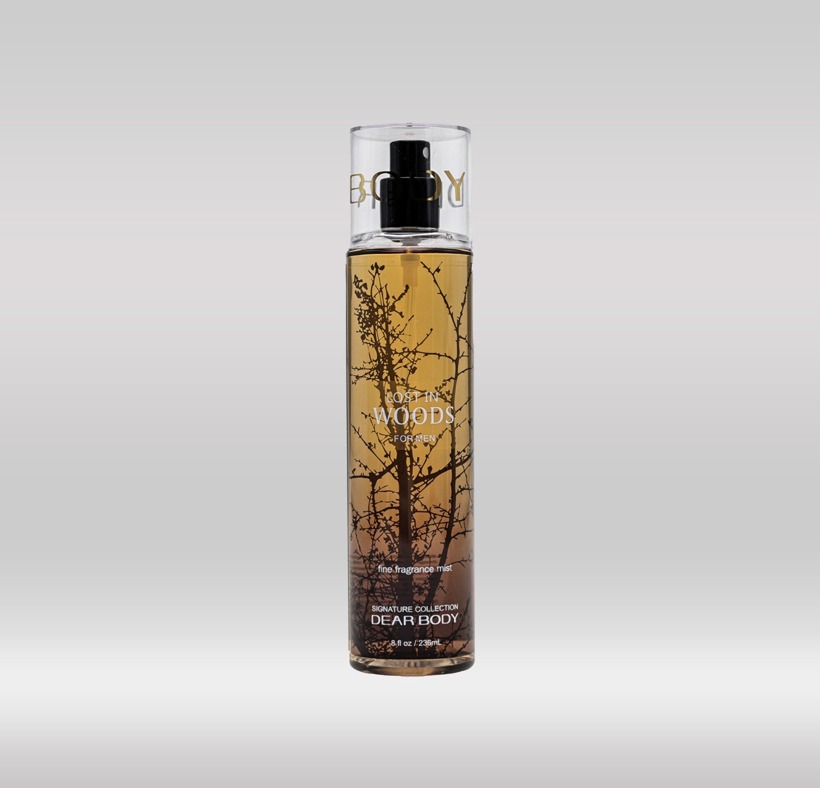 DEAR BODY FINE FRAG. MIST 236ML - LOST IN WOOD FOR MEN 1X48