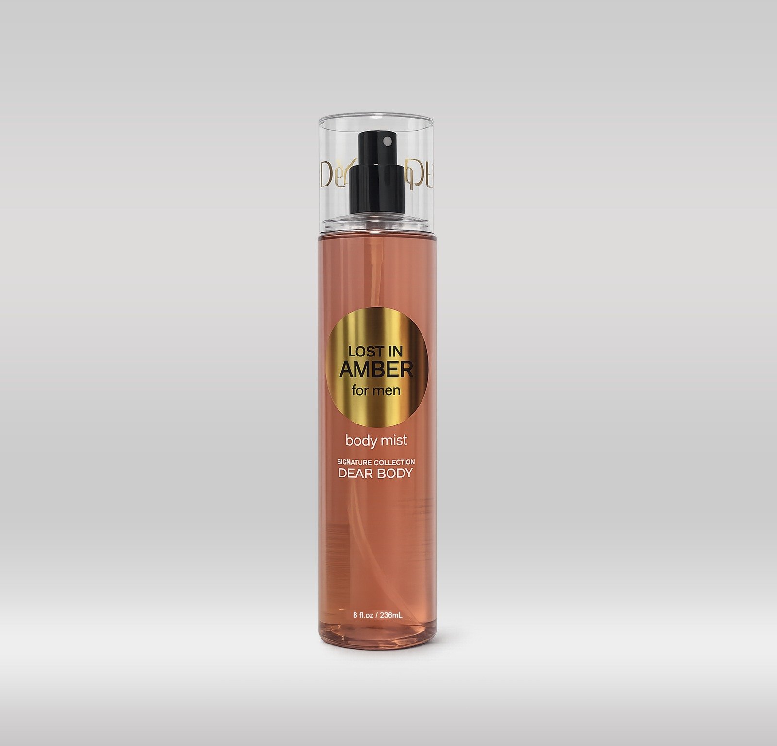 DEAR BODY MIST 236ML - LOST IN AMBER FOR MEN 1X48