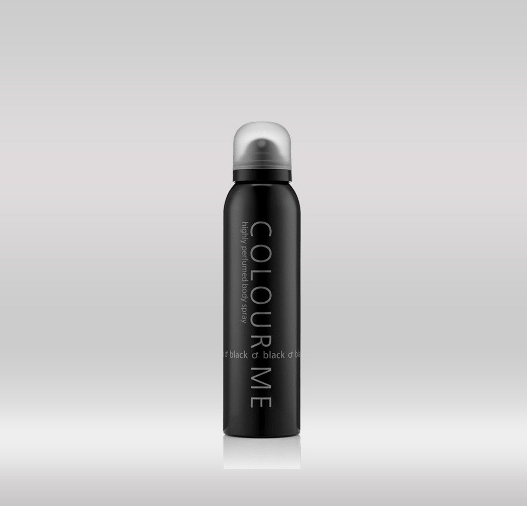 COLOUR ME BODY SPRAY 150ML BLACK 1X72