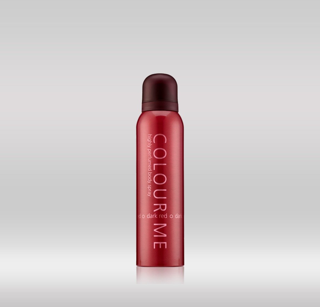 COLOUR ME BODY SPRAY 150ML DARK RED 1X72