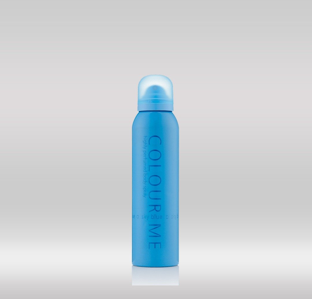 COLOUR ME BODY SPRAY 150ML SKY BLUE 1X72