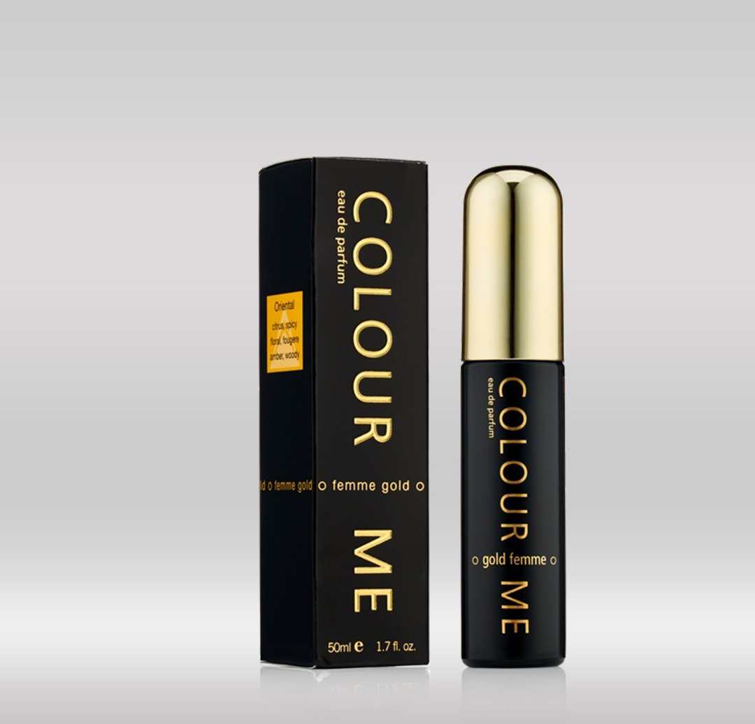 COLOUR ME PERFUME 50ML - FEMME GOLD 1X72