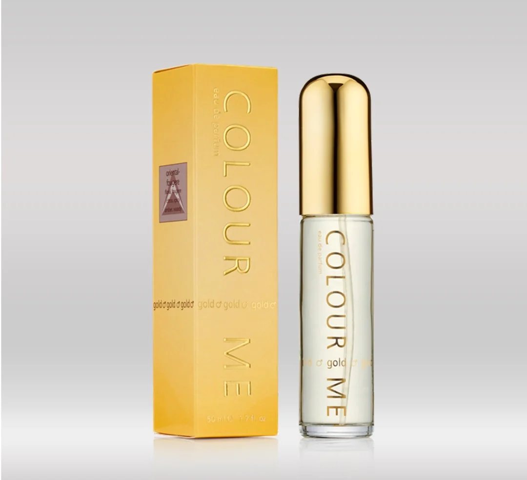 COLOUR ME PERFUME 50ML - GOLD 1X72