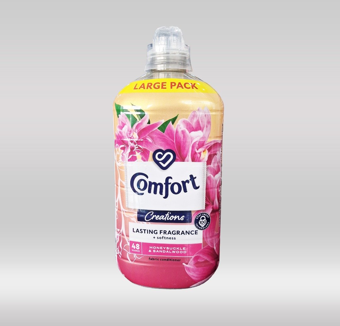 COMFORT FABRIC CONDITIONER 48W H.SUCKLE & SANDALWOOD 1.4LTR - 1X6
