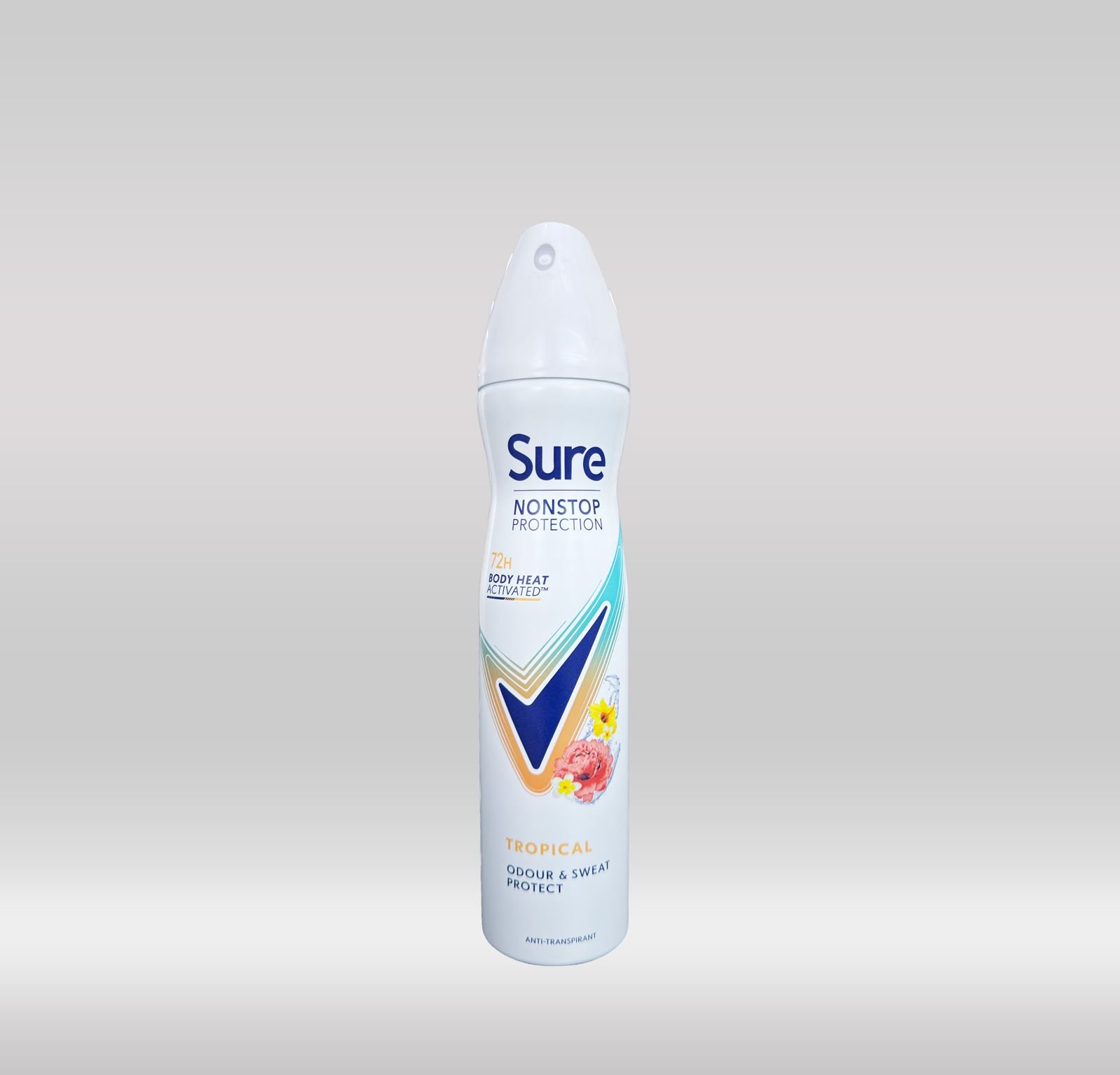 SURE DEO SPRAY WOMEN 72H 250ML - TROPICAL 1X6