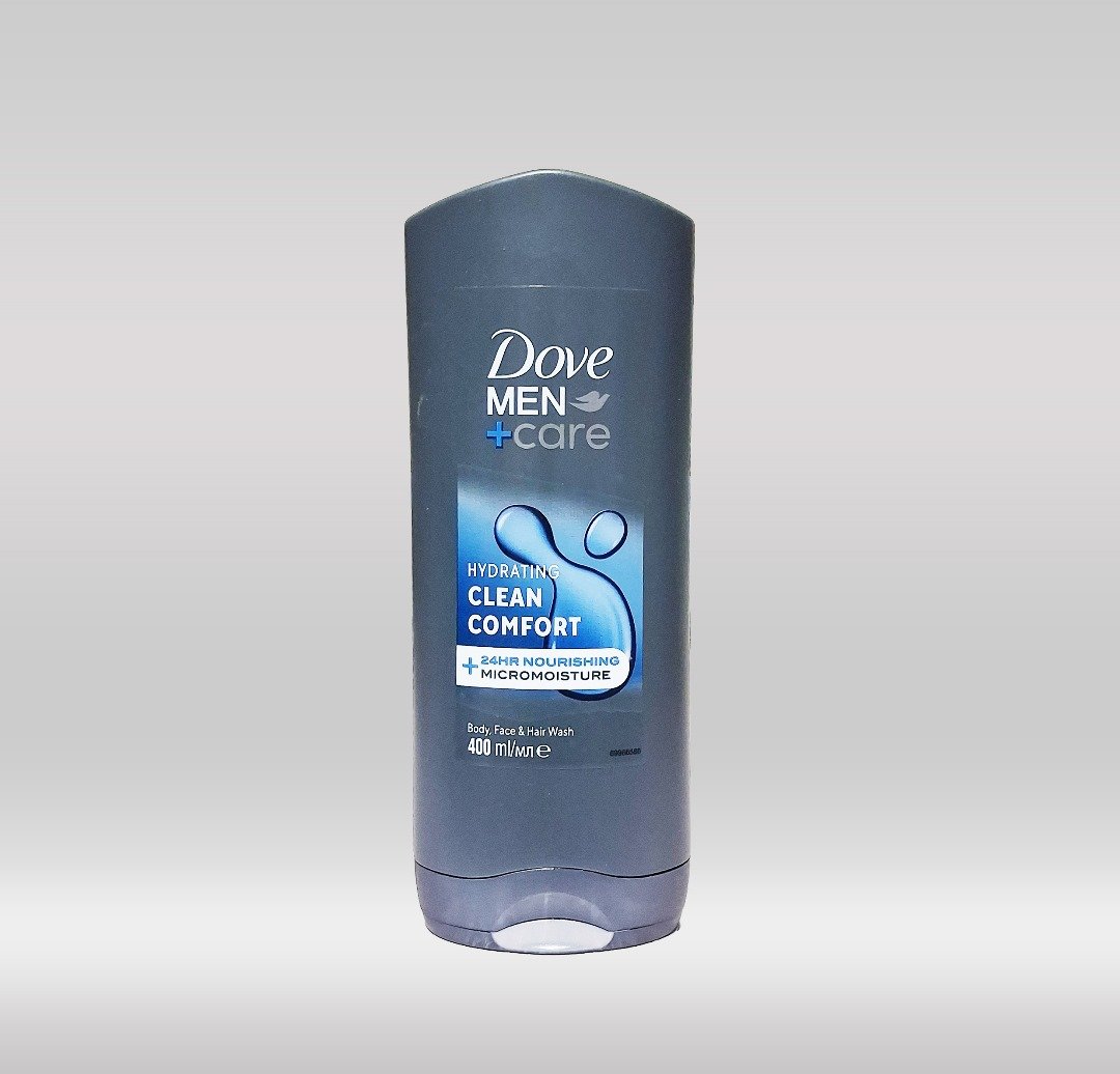 DOVE BATH GEL MEN CARE 400ML- CLEAN COMFORT