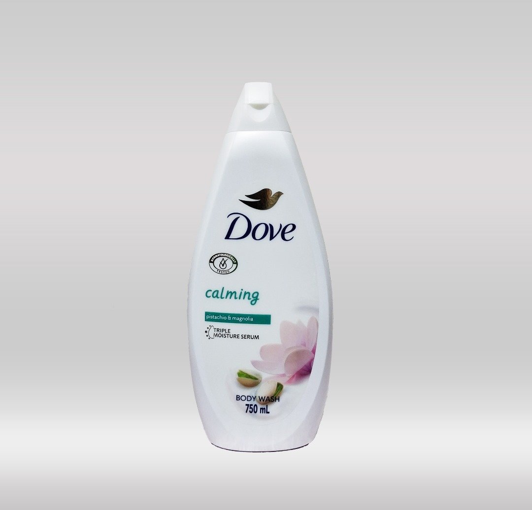 DOVE BATH GEL 750ML- CALMING 1X16