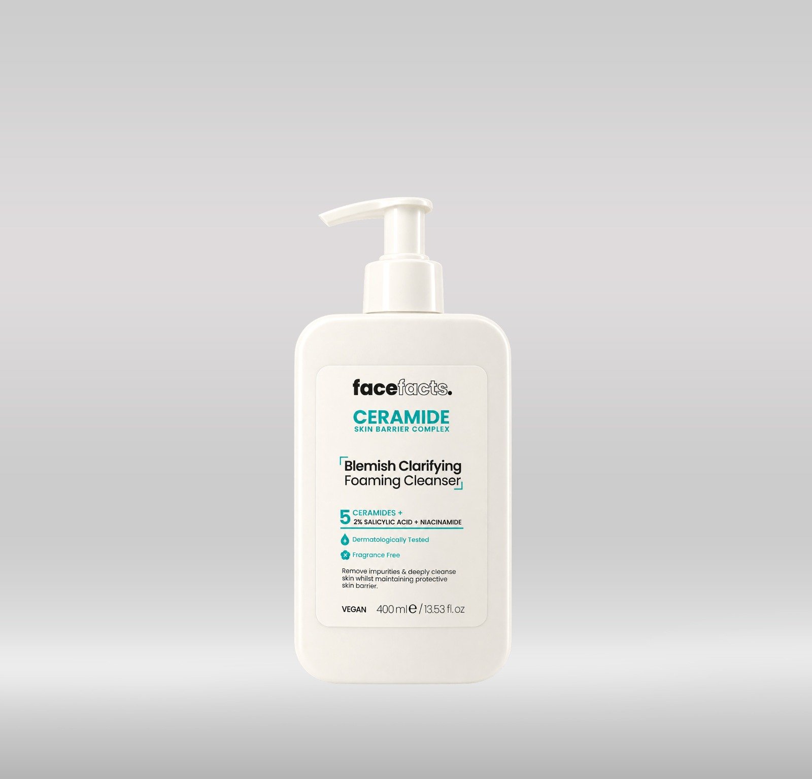 FACE FACTS CERAMIDE FOAMING CLEANSER 400ML 1X12