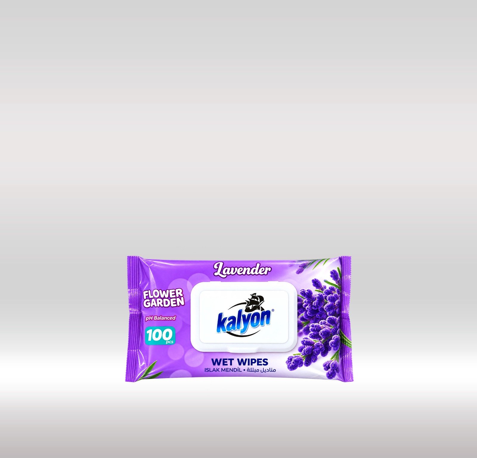 KALYON WET WIPES LAVENDER 100S 1X12