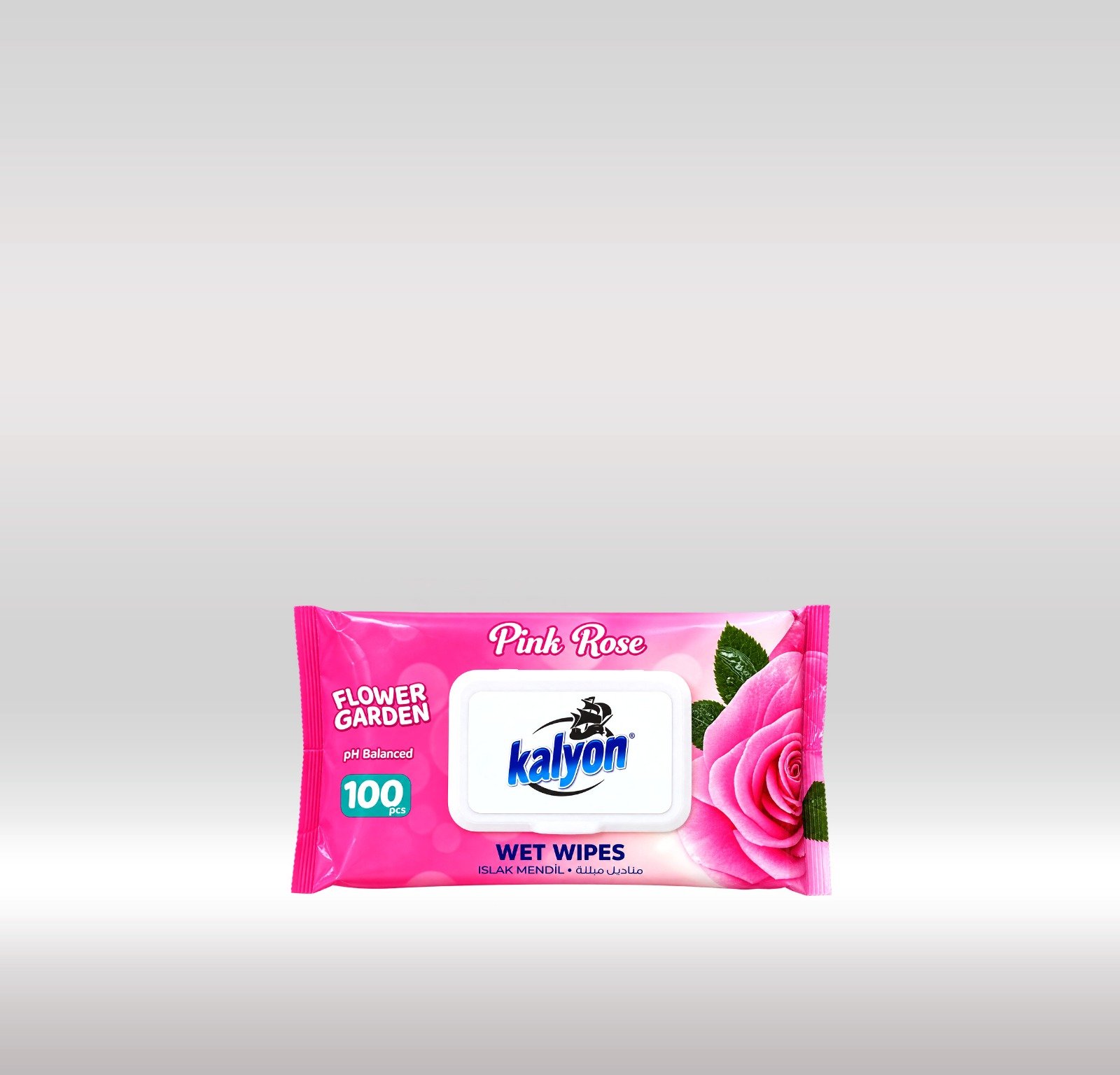 KALYON WET WIPES PINK ROSE 100S 1X12