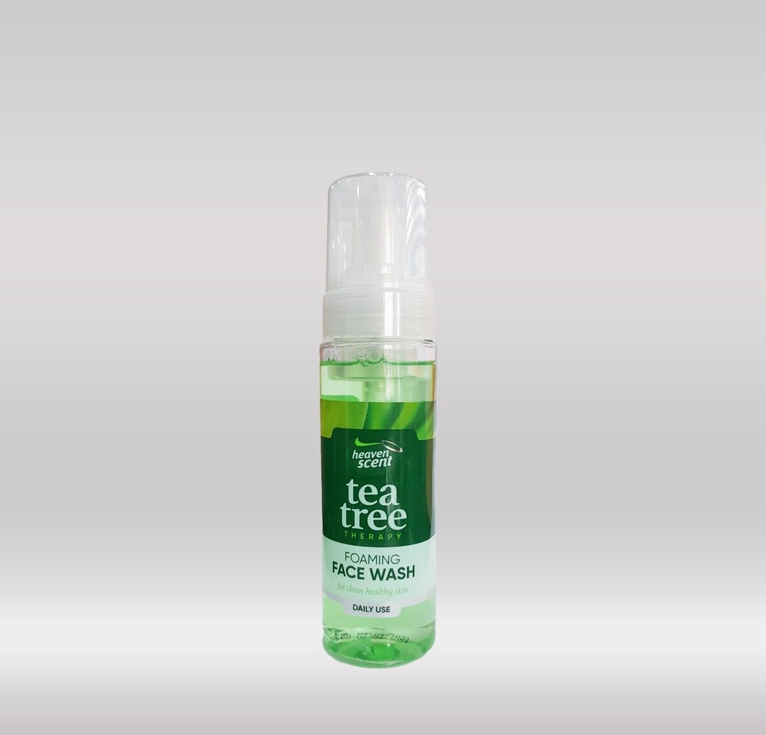 HEAVEN SCENT TEA TREE FOAM FACE WASH 200ML 1X12