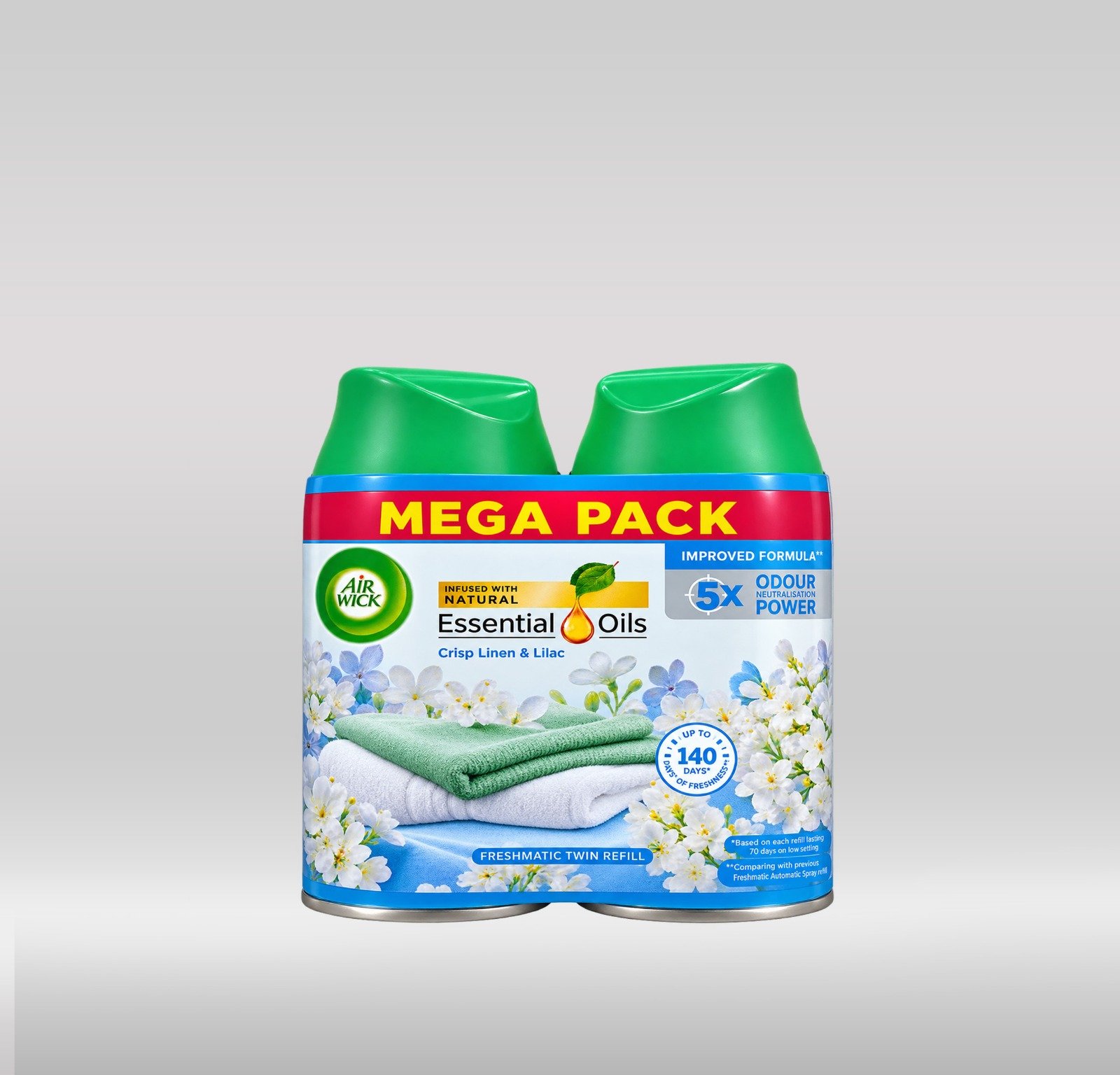 AIRWICK REFILL TWIN PACK 250ML - CRISP LINEN 1X6