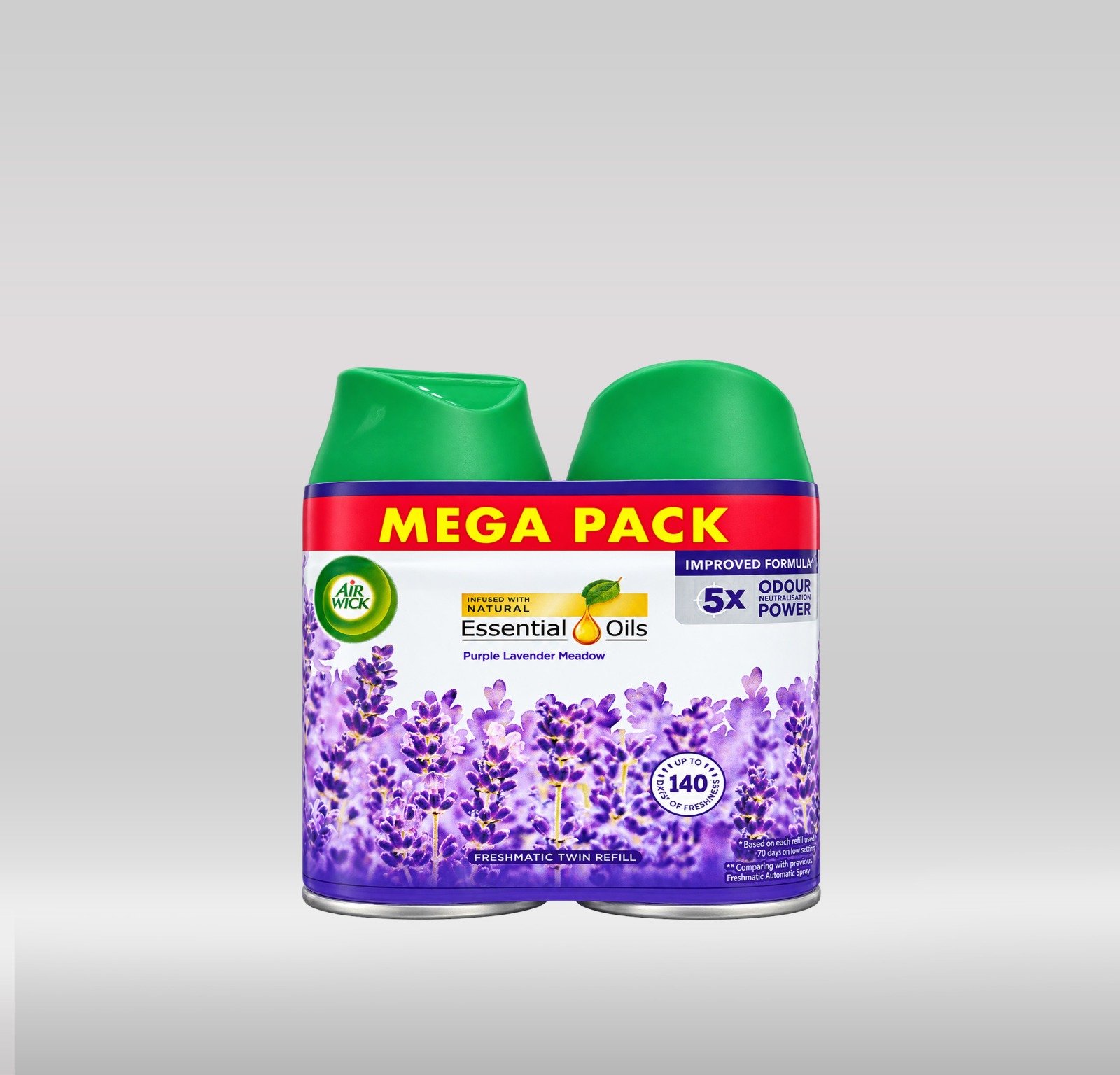AIRWICK REFILL TWIN PACK 250ML - PURPLE LAVENDER 1X6