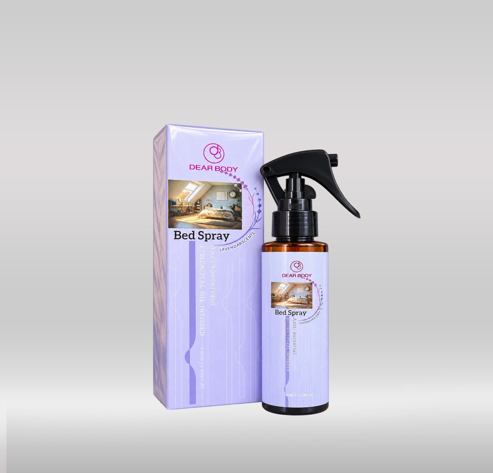 DEAR BODY BED SPRAY 100ML - LAVENDER 1X48