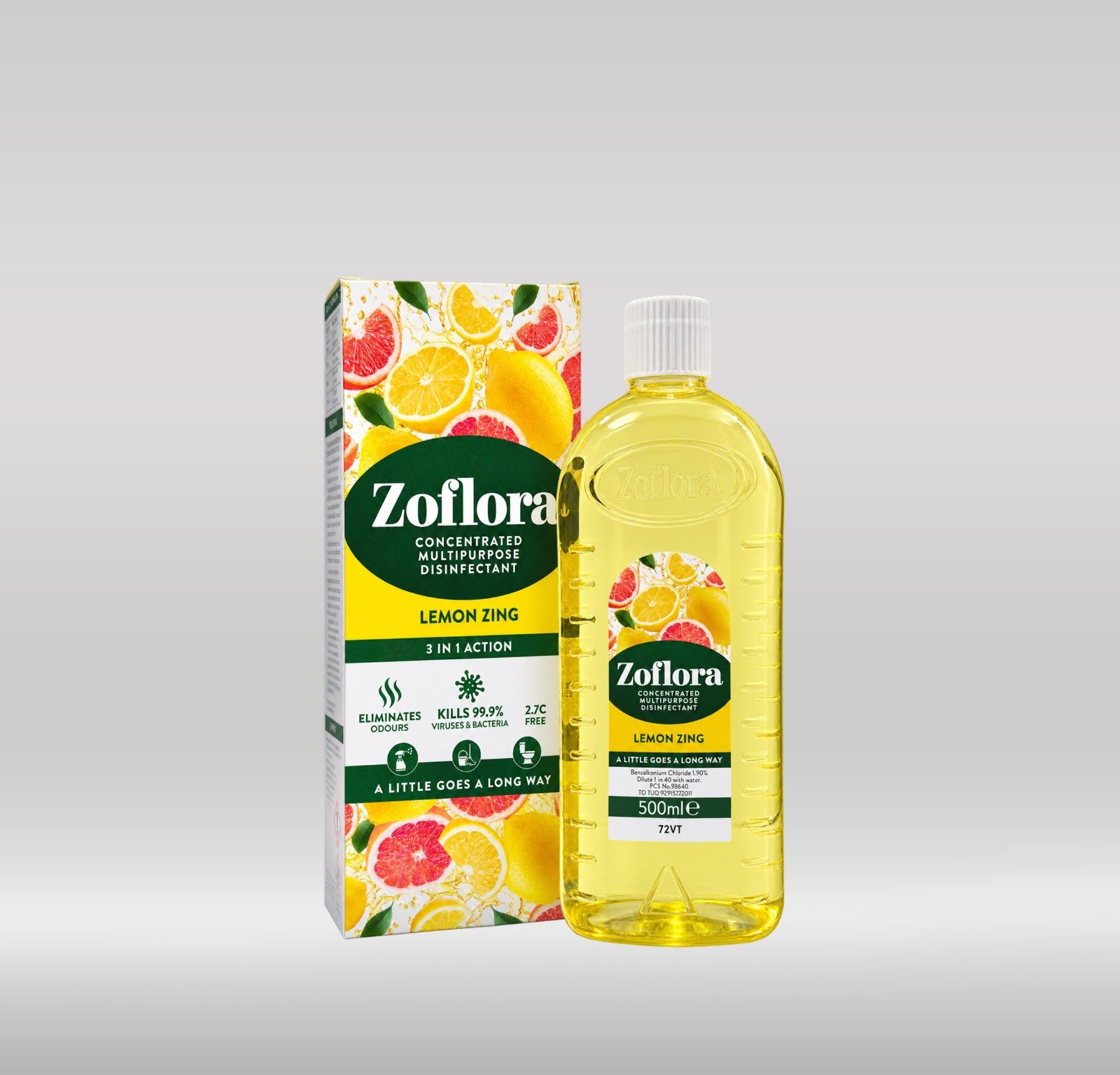ZOFLORA ANTISEPTIC 500ML-LEMON ZING