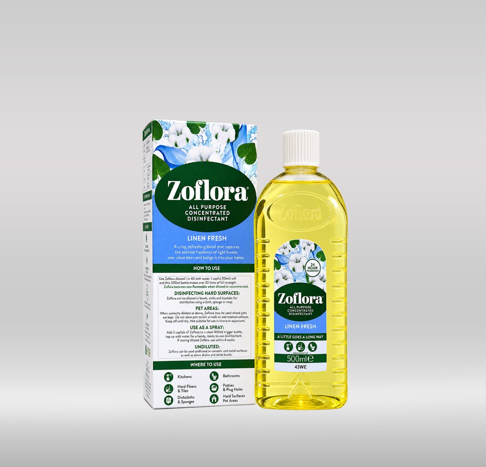 ZOFLORA ANTISEPTIC 500ML - LINEN FRESH