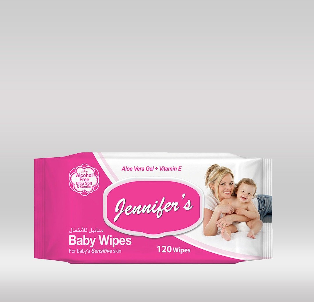 JENNIFER'S BABY WIPES 120S 1X18