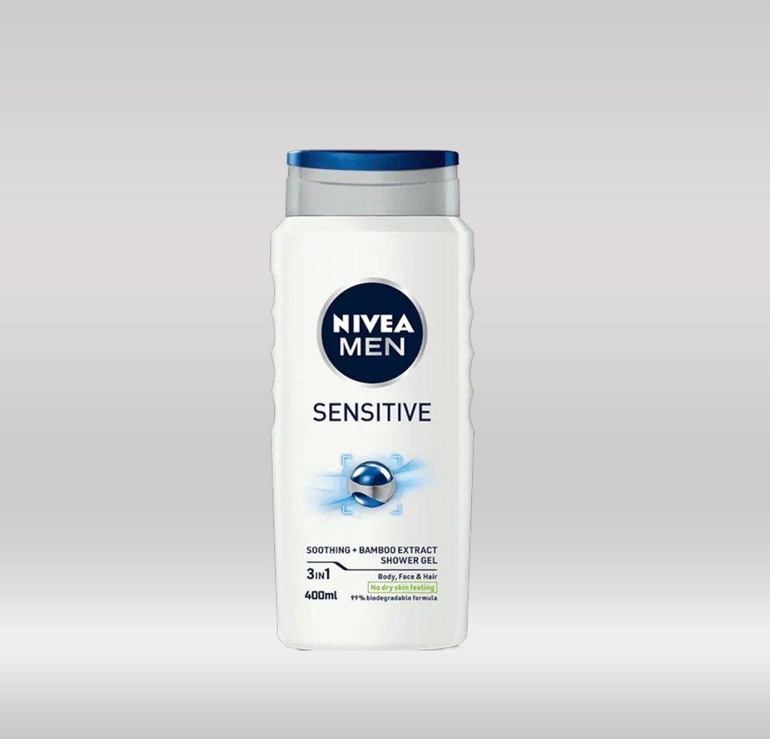 NIVEA MEN SHOWER GEL 400ML - SENSITIVE