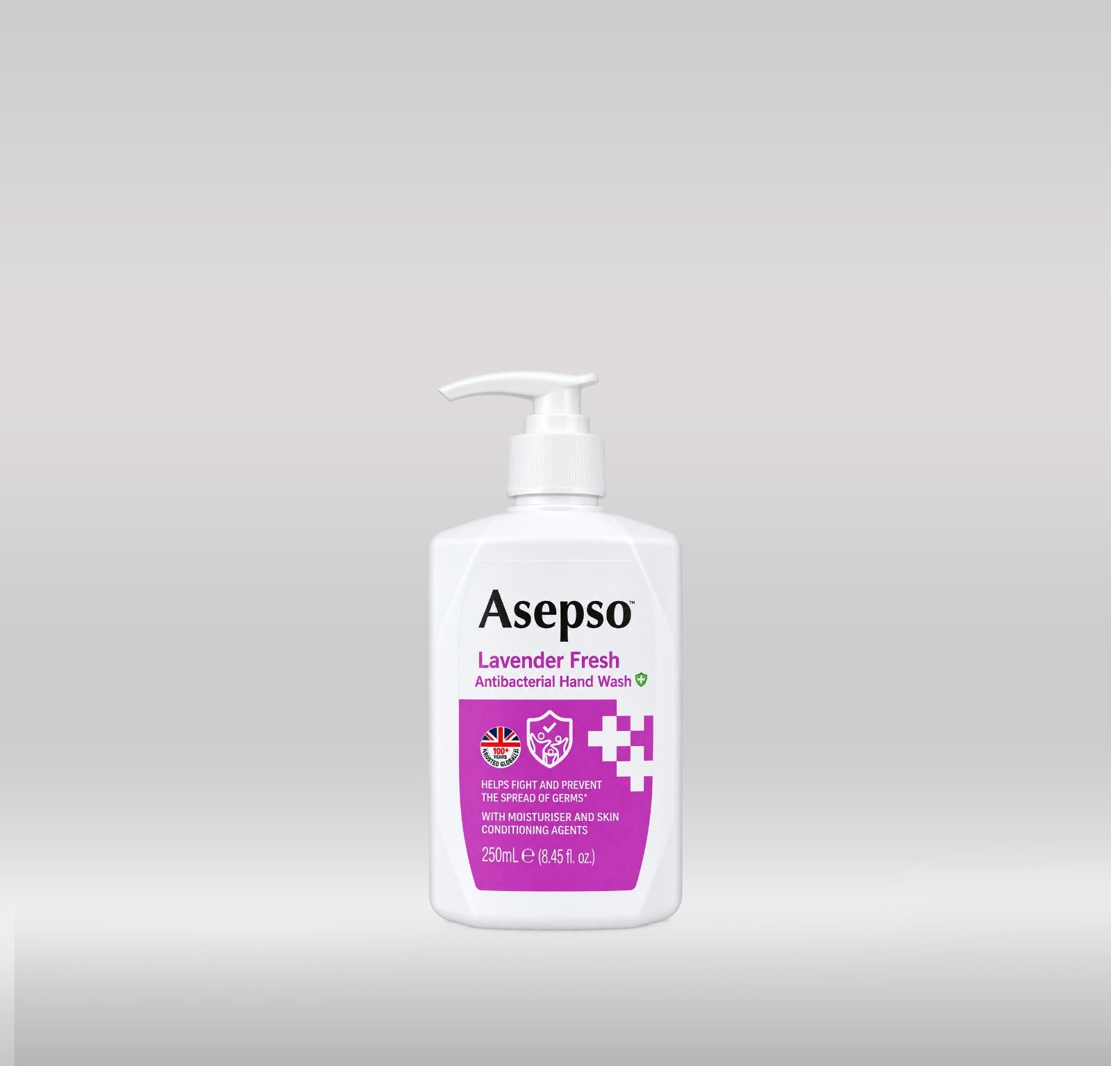 ASEPSO HAND WASH 250ML - LAVENDER FRESH 1X12
