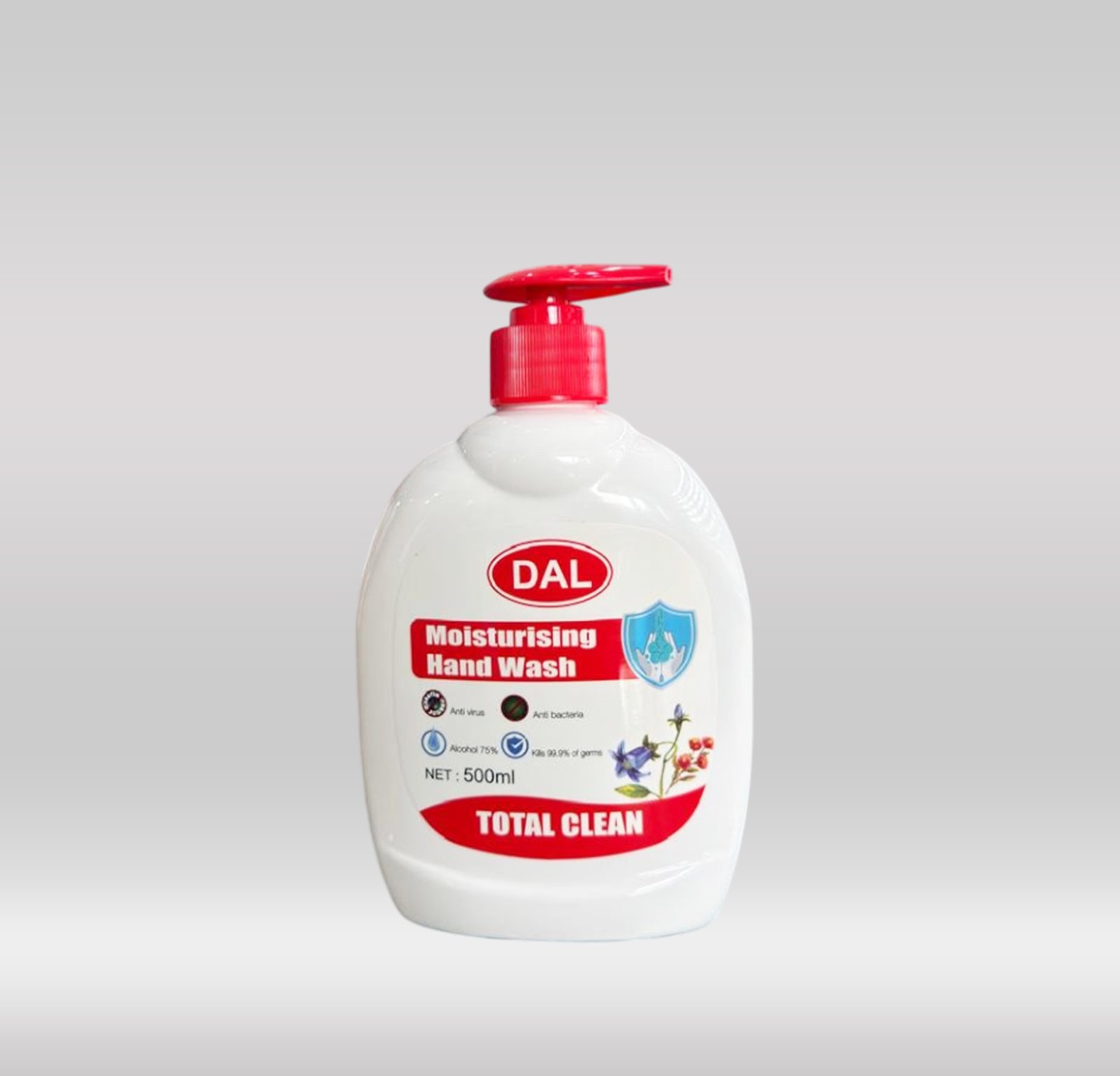 DAL MOISTURISING HAND WASH 500ML - TOTAL CLEAN 1X12