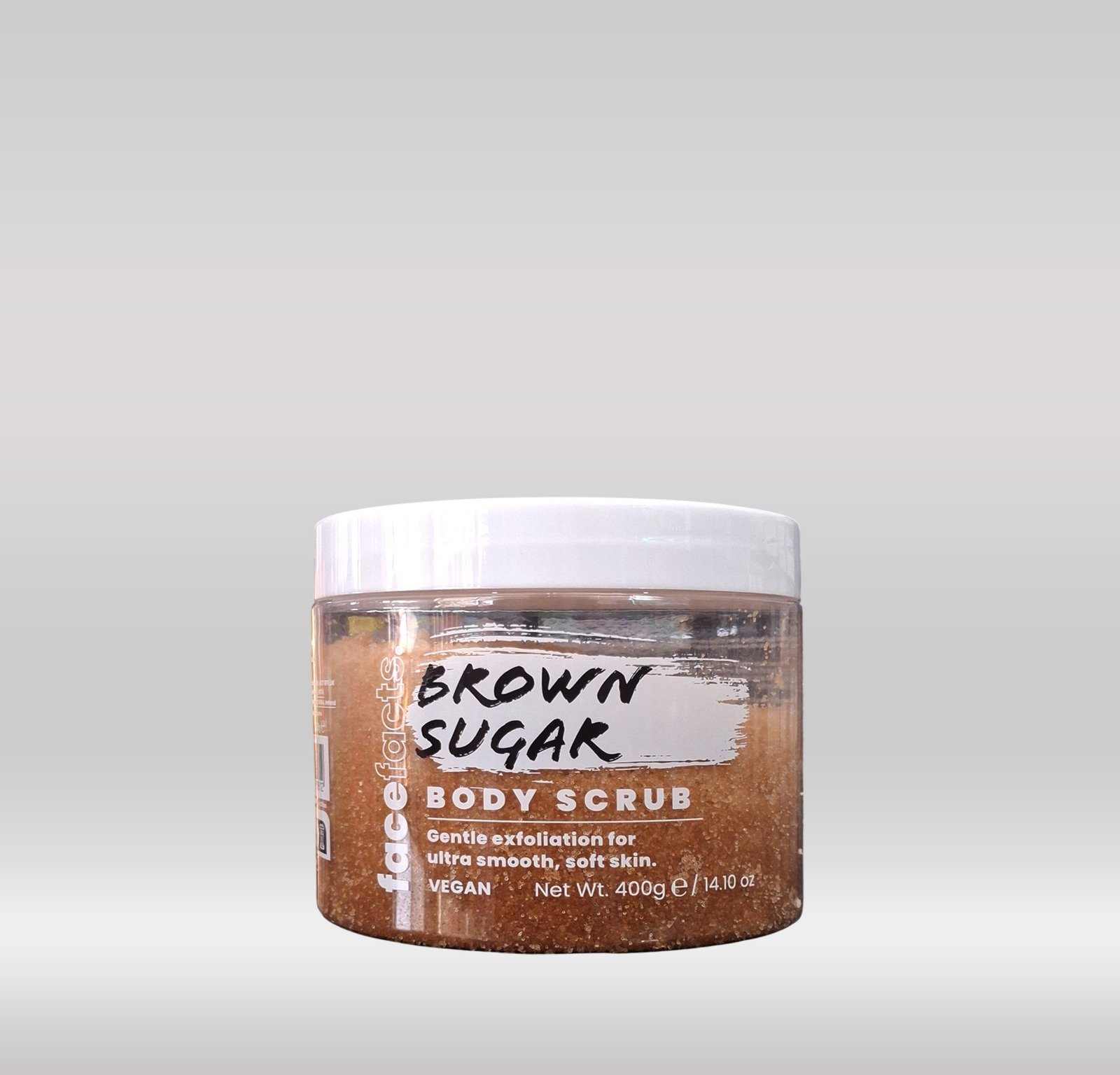 FACE FACTS BODY SCRUB 400ML - BROWN SUGAR 1X6