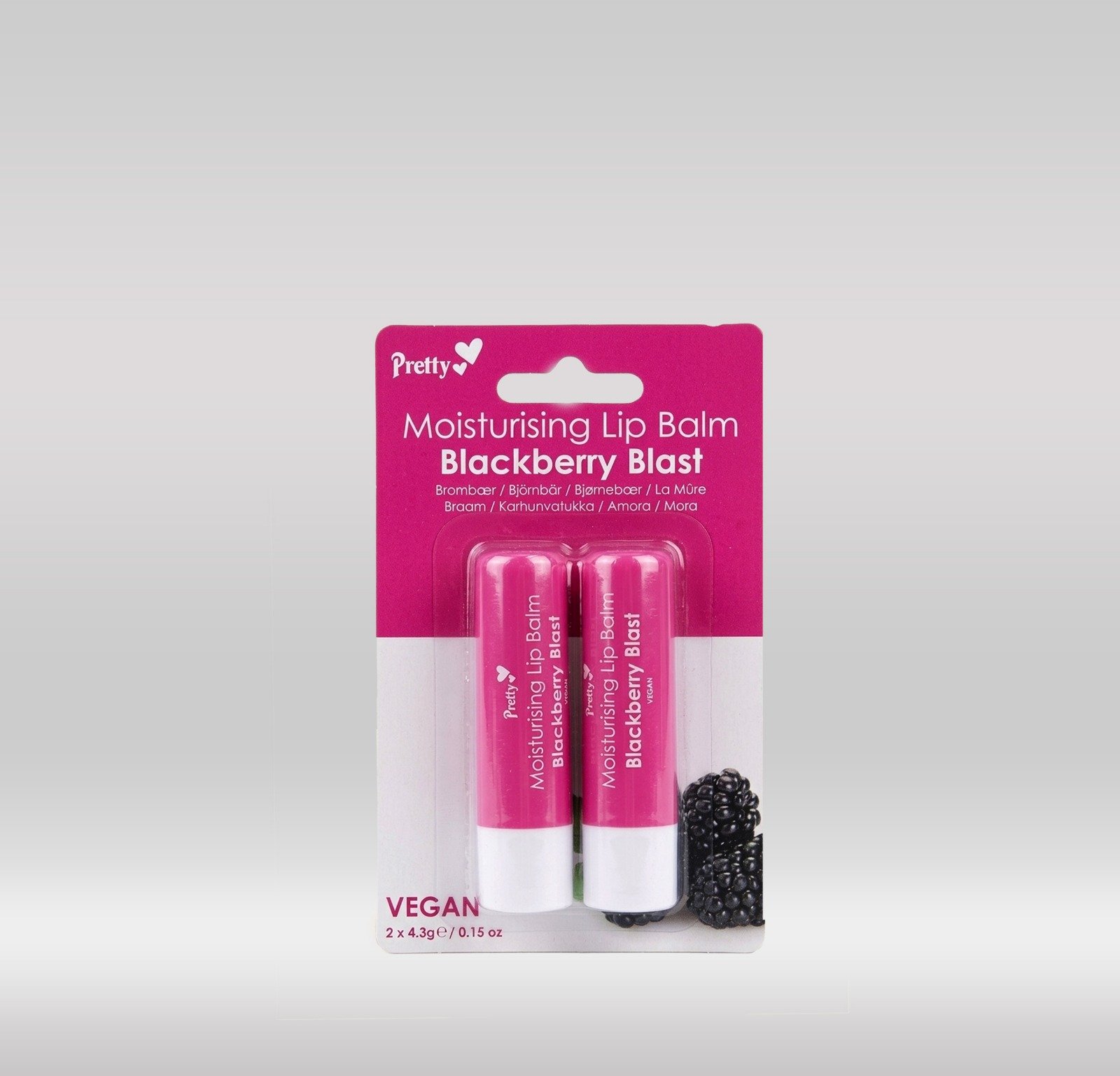  PRETTY LIP BALM BLACKBERRY BLAST 2S 1X48