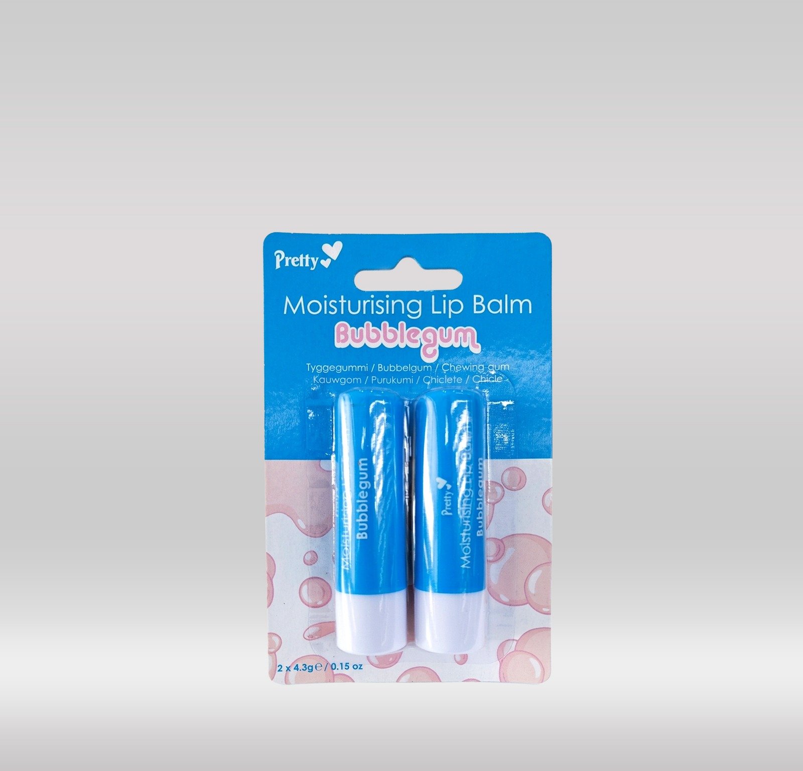  PRETTY LIP BALM BUBBLEGUM 2S 1X48