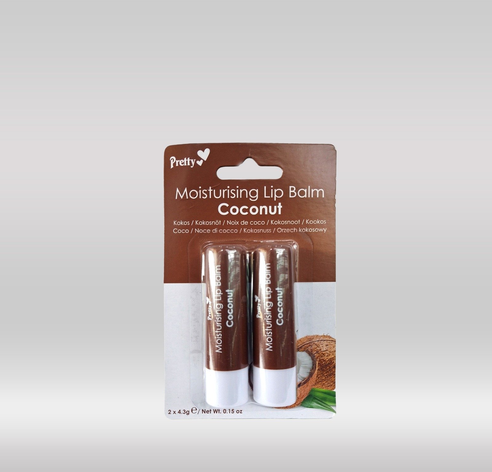  PRETTY LIP BALM COCONUT 2S 1X48