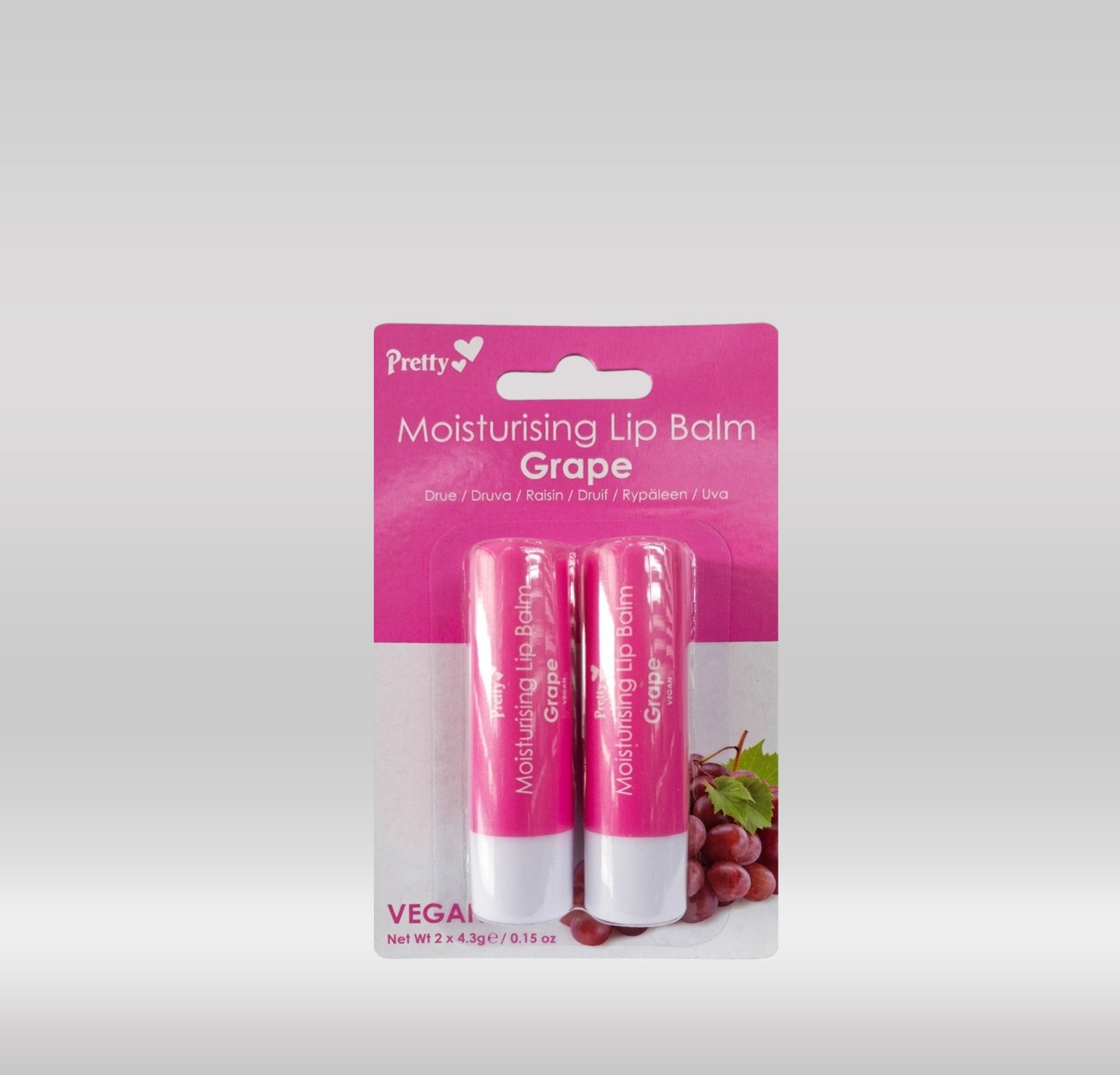 PRETTY LIP BALM GRAPE 2S 1X48